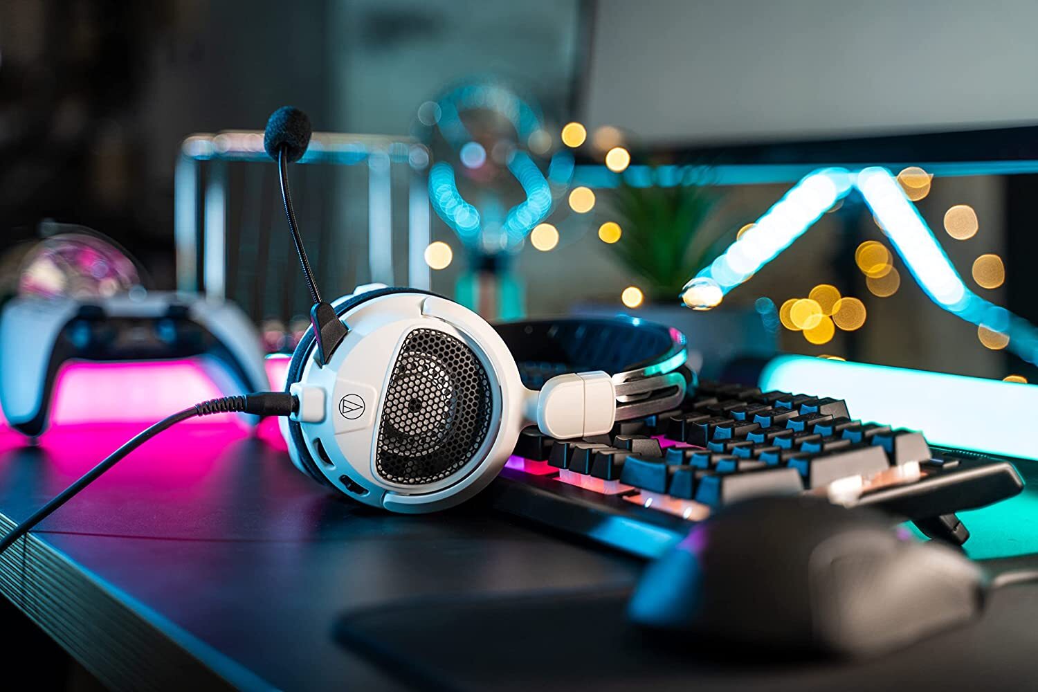Audio-Technica Open-Back Wired Gaming Headset - White