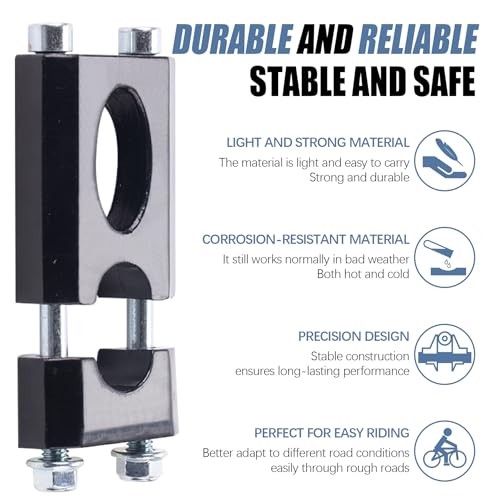 22mm Handlebar Risers,7/8" Handlebar Mount Clamp Risers Compatible with