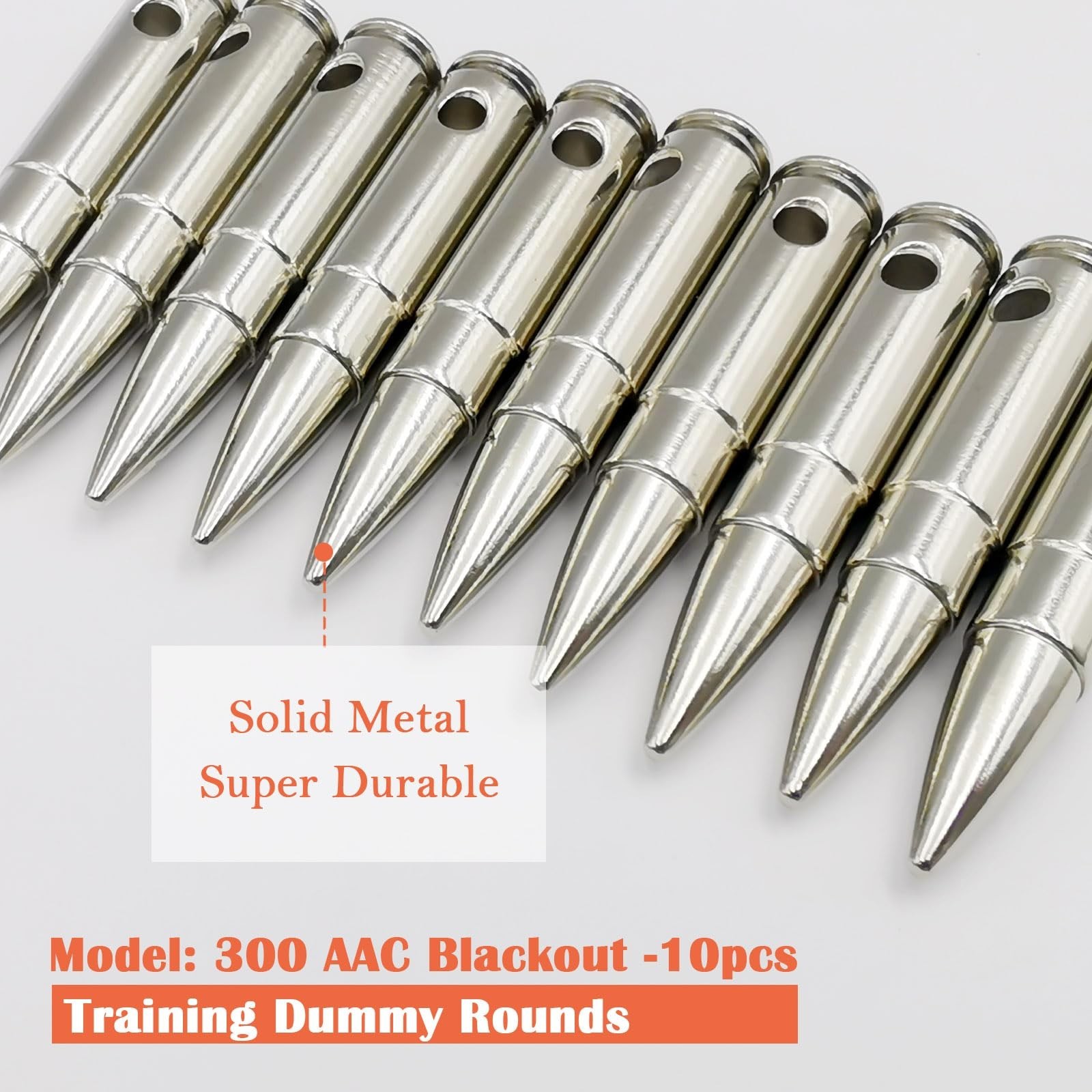Steel Safety Practice Rounds - Action Trainer Dummy Round for Dry Fire Training