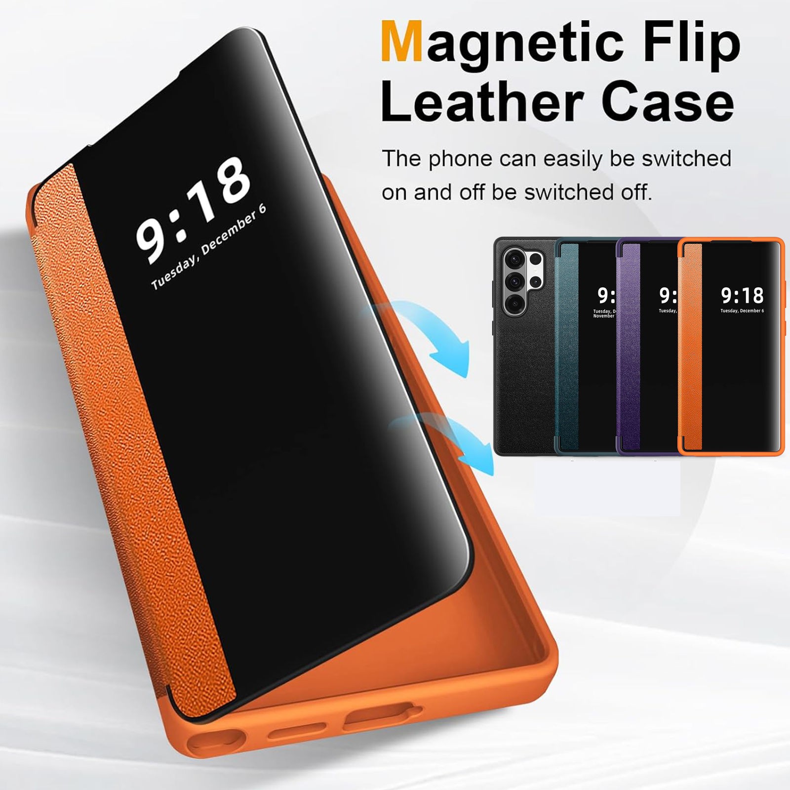 For Samsung Galaxy S26 Ultra S26+ S25 Slim Flip Leather Phone Case Cover