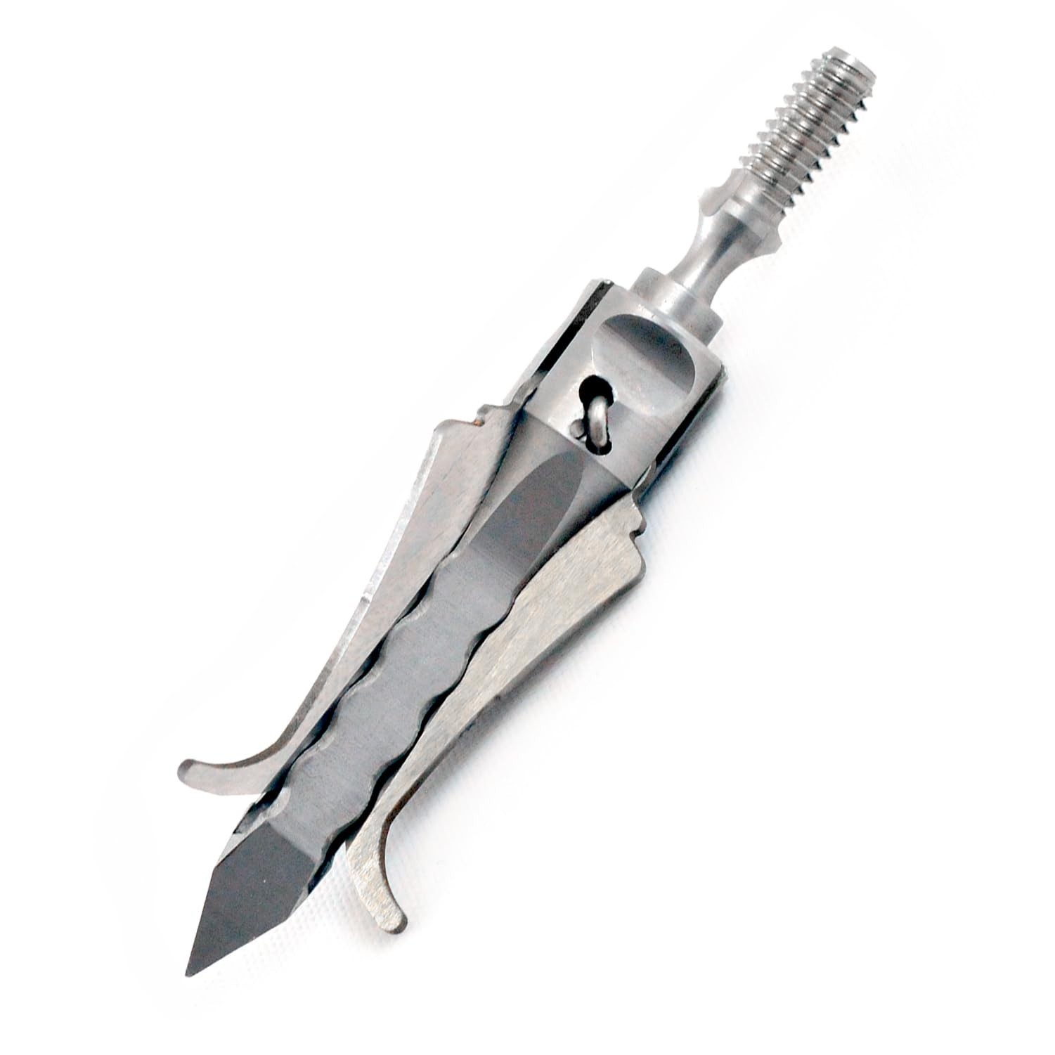 Durable 3-Blade Mechanical Crossbow Broadheads - 2" Cutting Diameter, 3 Pack