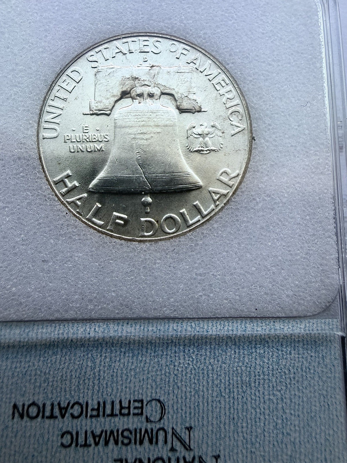 1960-D 50C Franklin Silver Half Dollar 50c Coin Graded MS66FBL