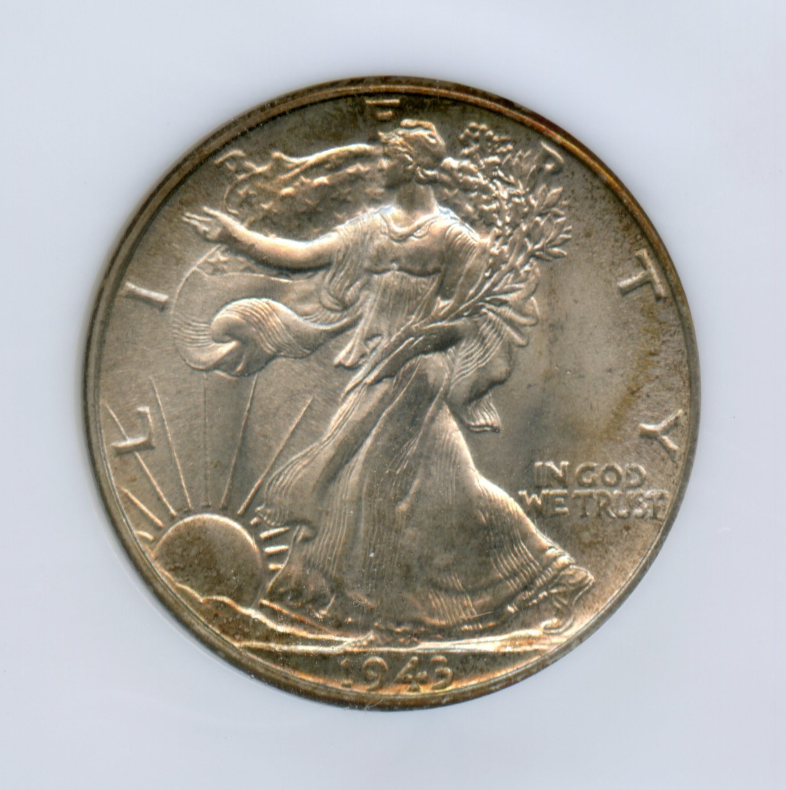 1943 Walking Liberty Silver Half Dollar NGC MS 67