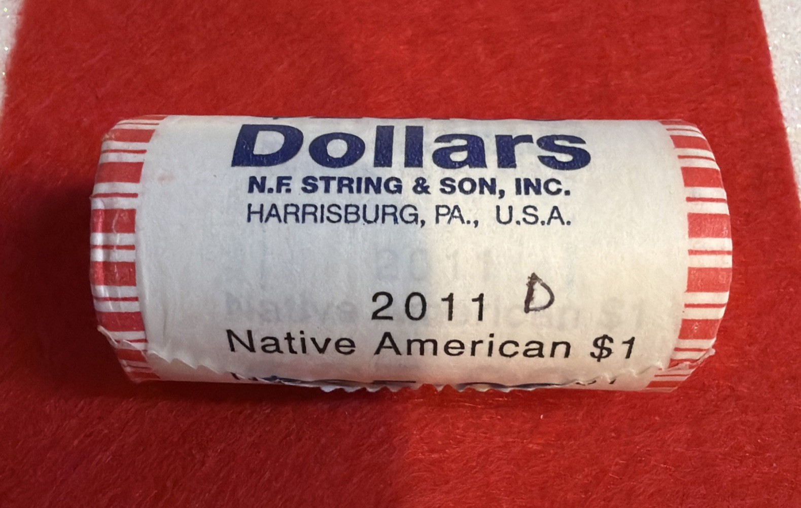 UNC 2011 Native American Dollar Sealed Bank Roll HEADS/HEADS