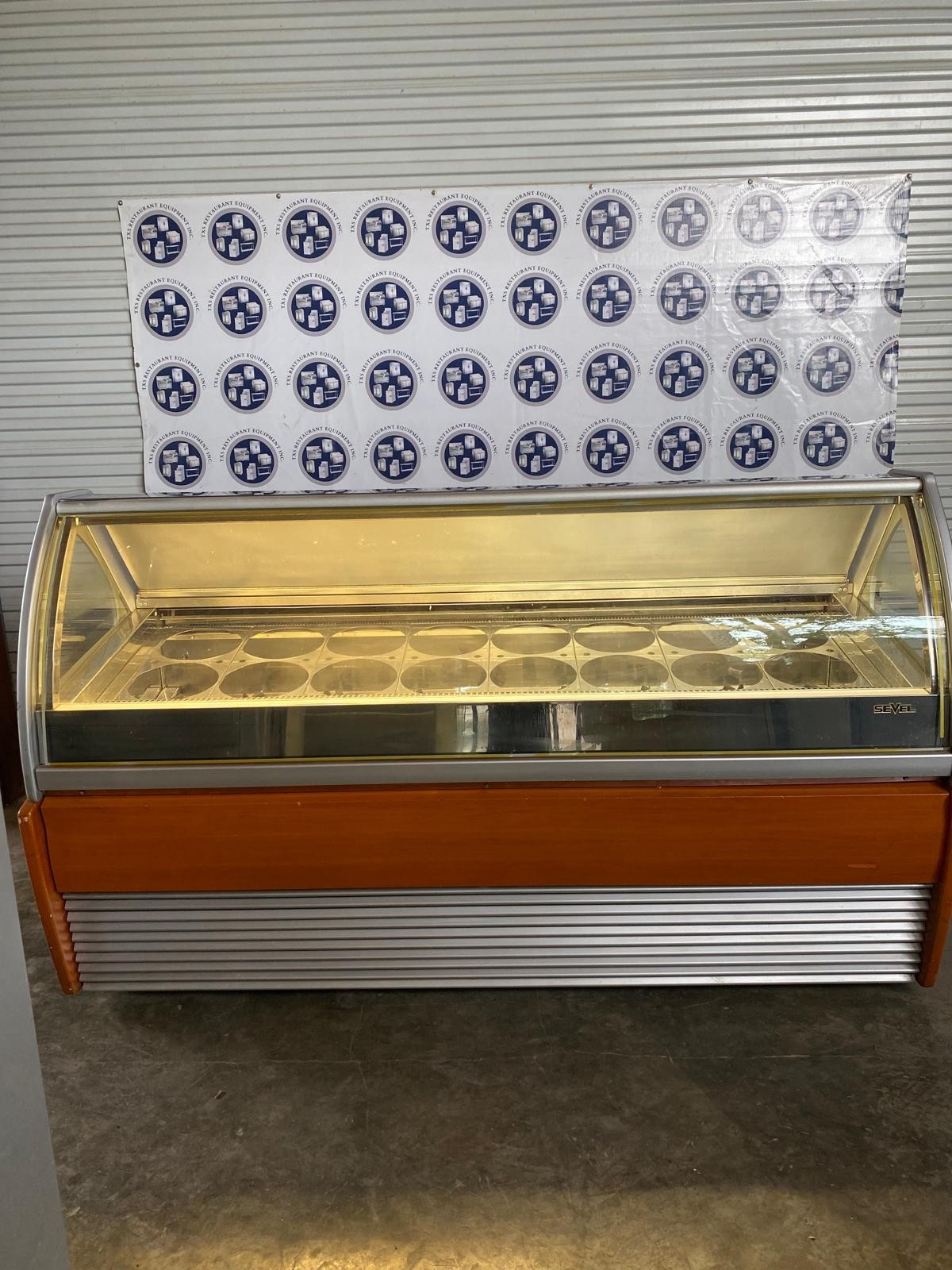 Gelato Display Freezer – 16 Flavors – Custom Size – Used – Tested-SEVEL