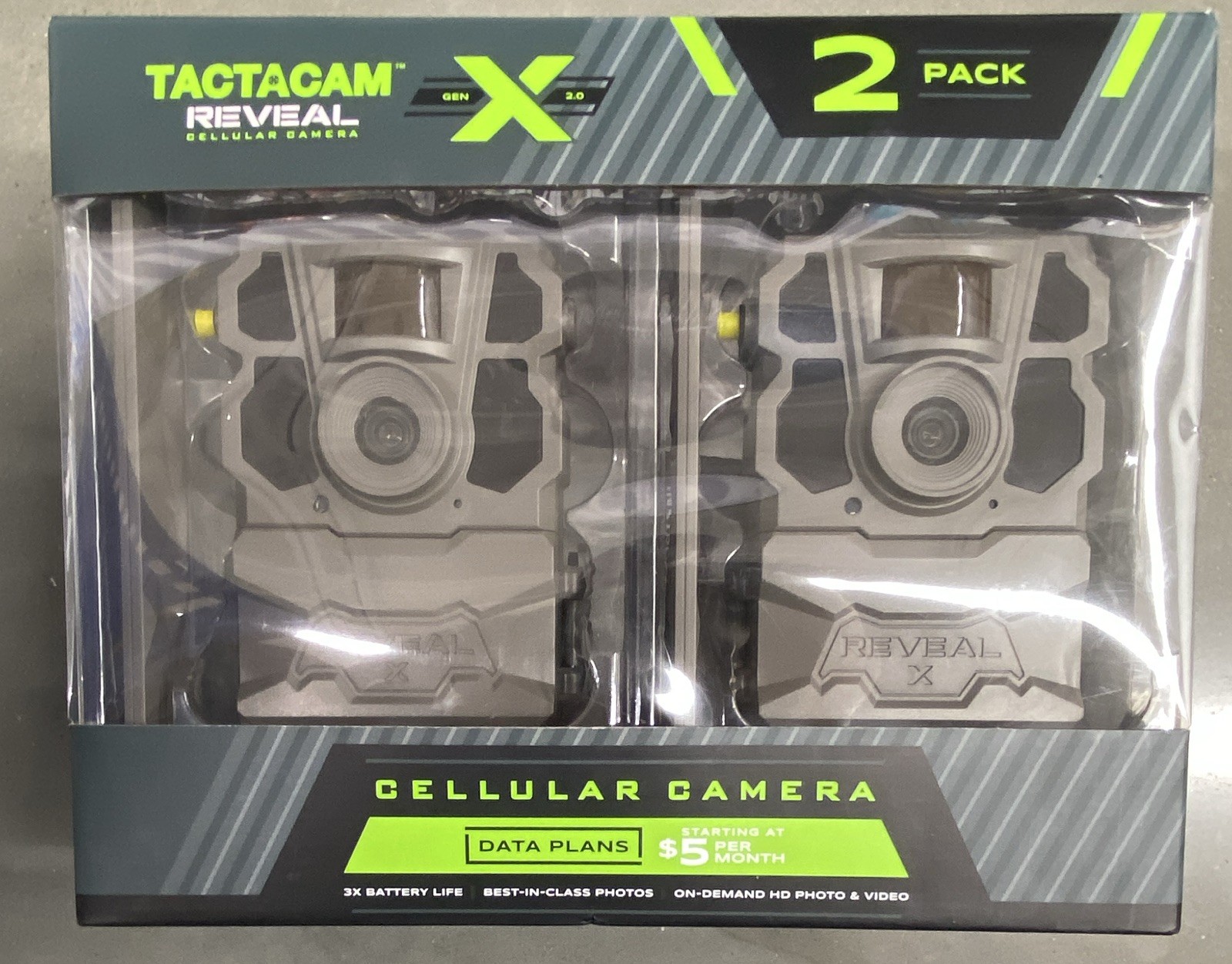 Tactacam Reveal X Gen 2.0 Cellular Trail Camera 2-Pack Night Vision 96ft