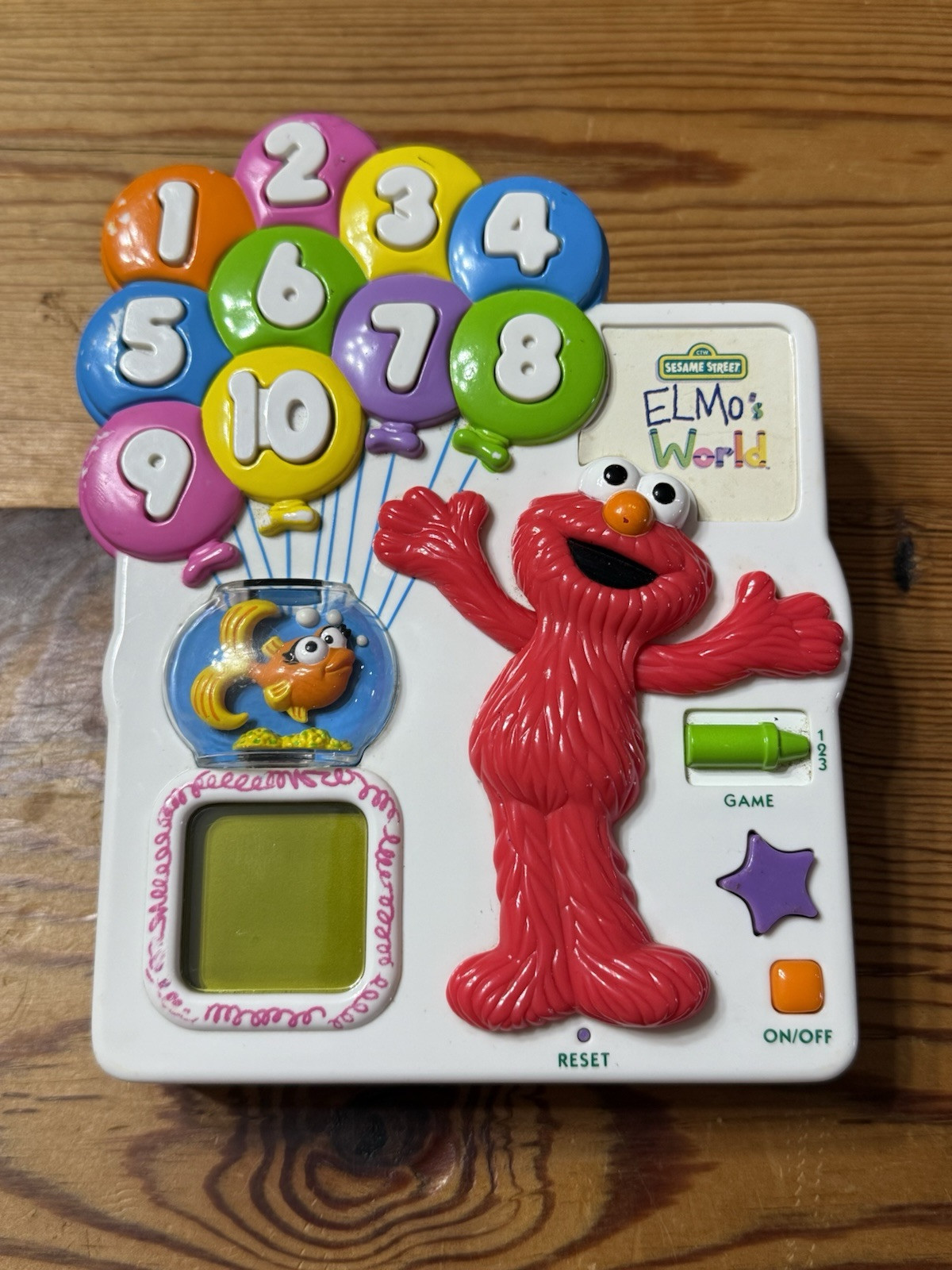 Vintage Elmo’s Count & Pop Electronic Balloon Game Tested/Works