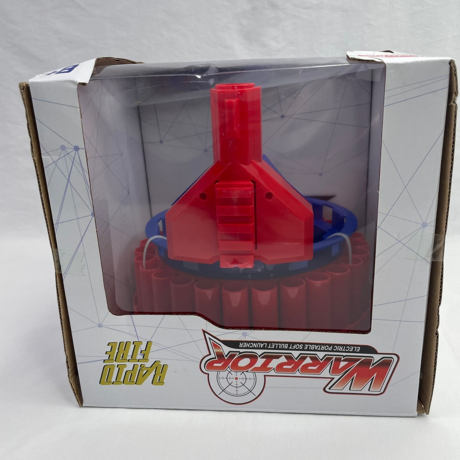 Warrior Electric Rapid Fire Dart Blaster Soft Tip Automatic Foam Bullet Launcher
