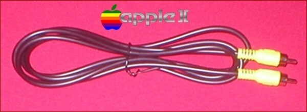 5Ft RCA Video TV & Monitor Cable for the Apple II II+ IIe IIc llgs Computer NEW