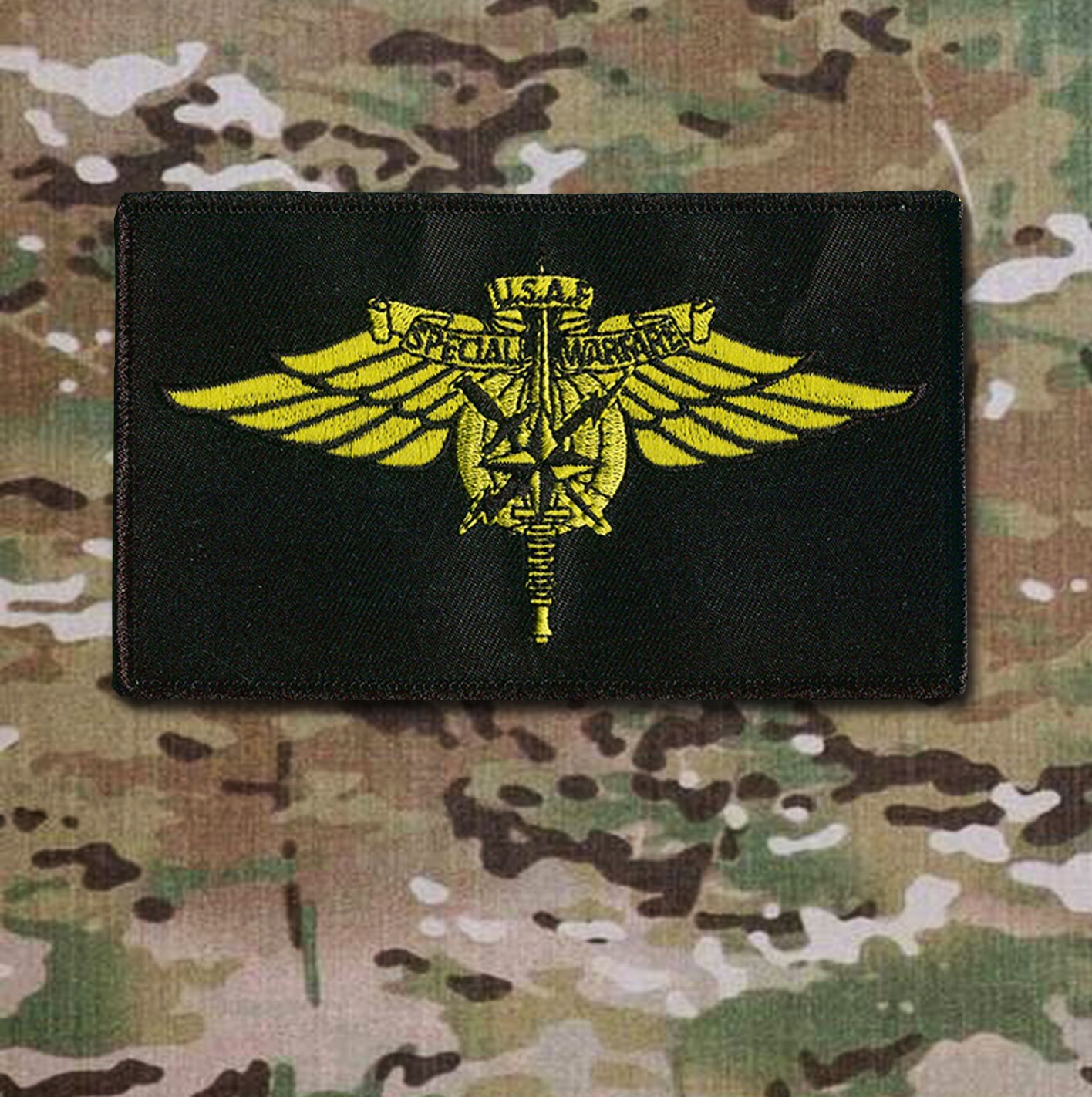 USAF Special Warfare Patch - Hook & Loop Back - 4.75 X 2.5" Chest Rig Patch