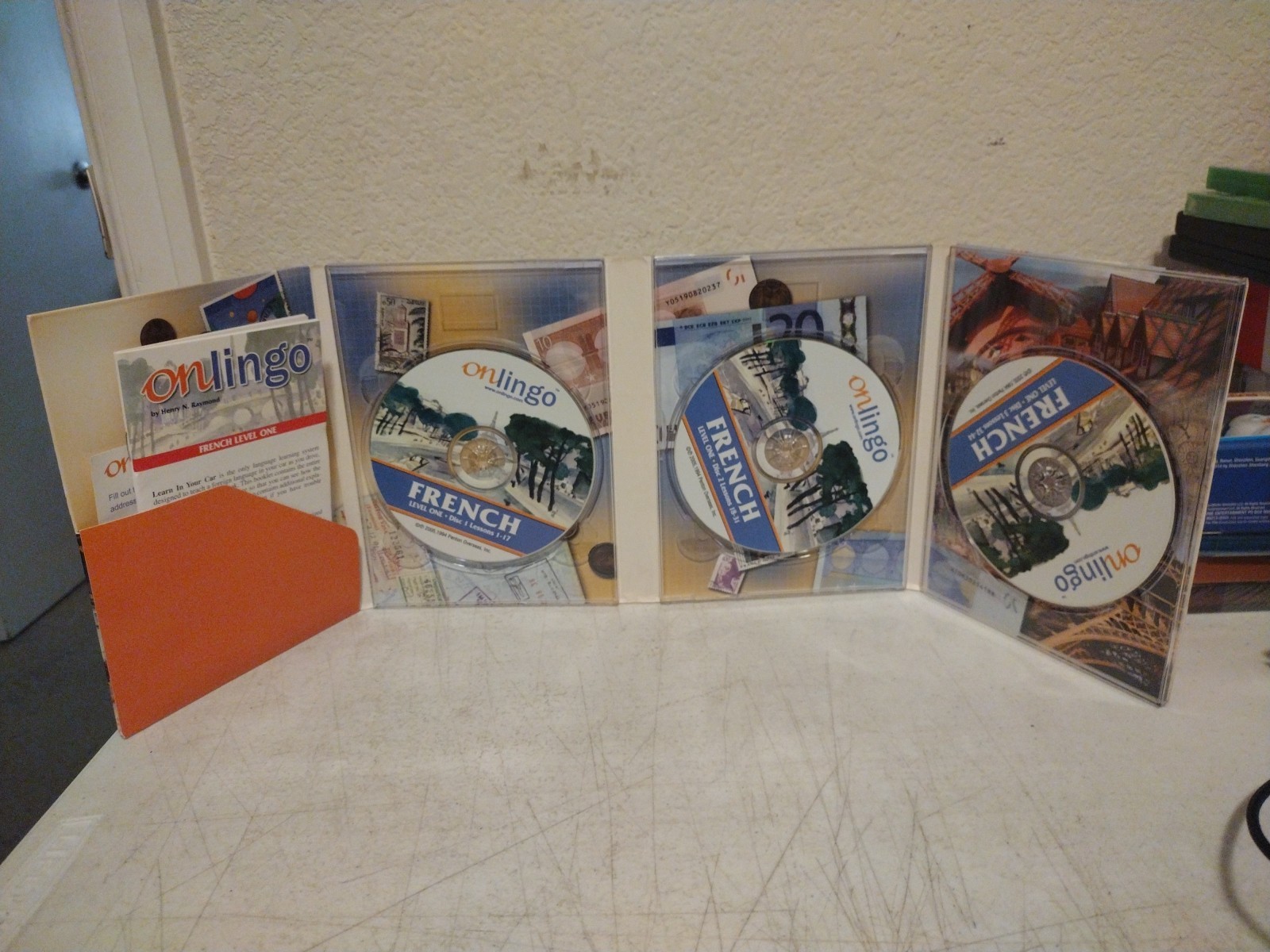 Onlingo Learn FRENCH Language Level 1 CD 3 Disc Set.