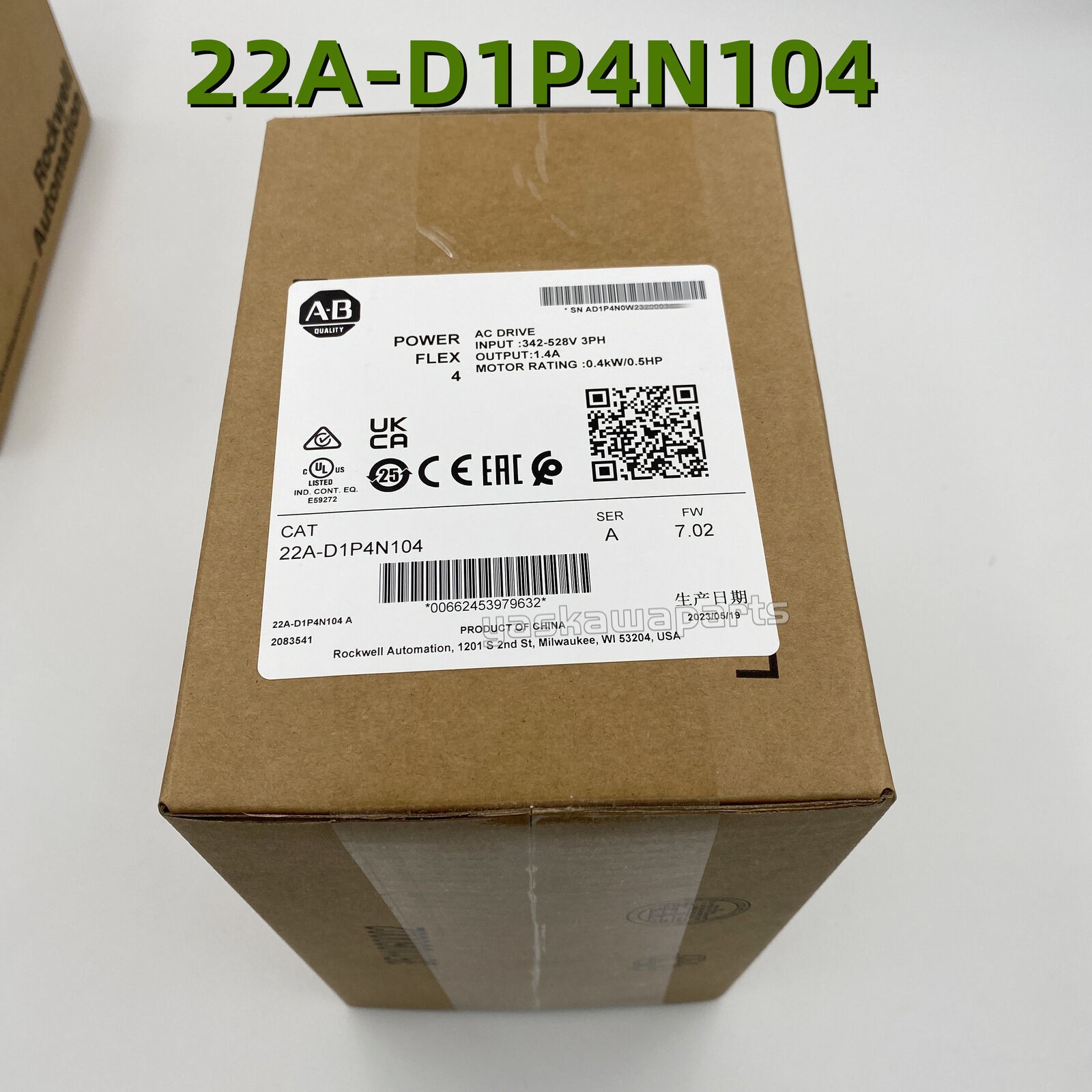 AB 22A-D1P4N104 PowerFlex4 AC Drive 22AD1P4N104 NEW Factory Sealed 2022 TX stock