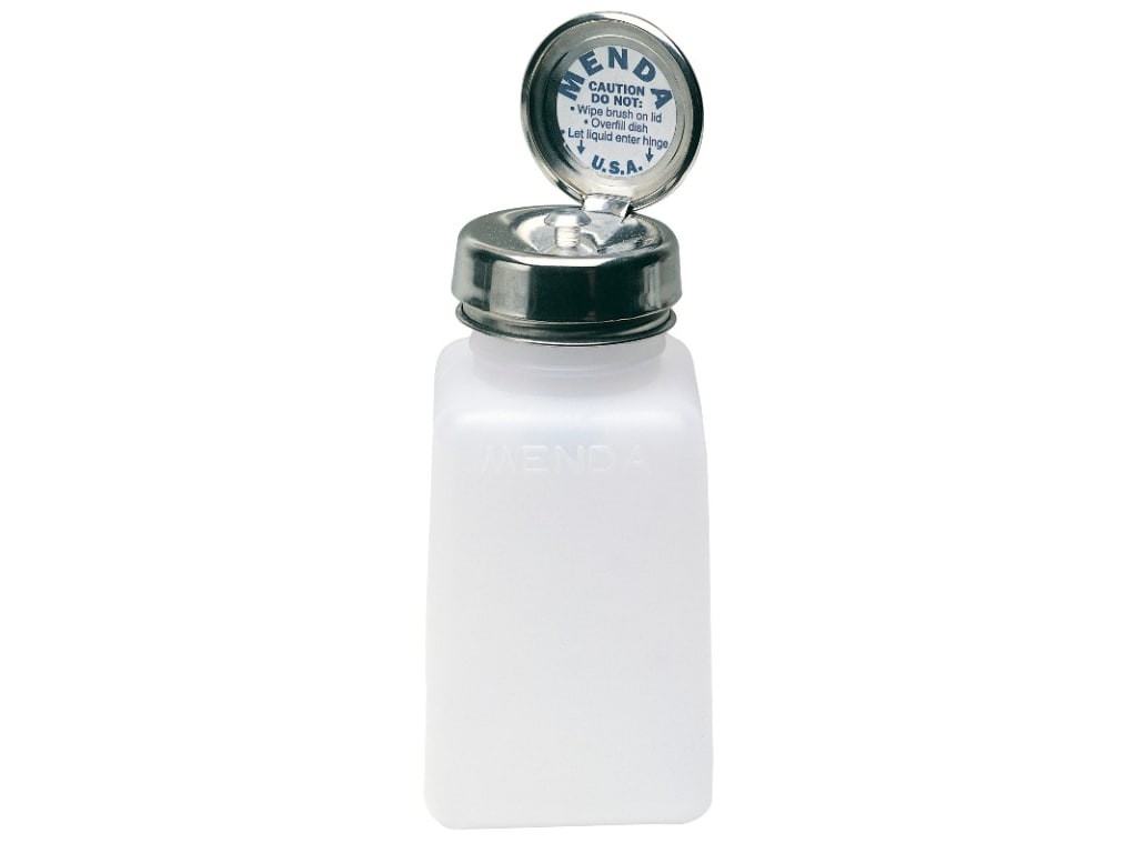 Menda 35508 - Natural square HDPE bottle w/pure-touch pump, 6 oz