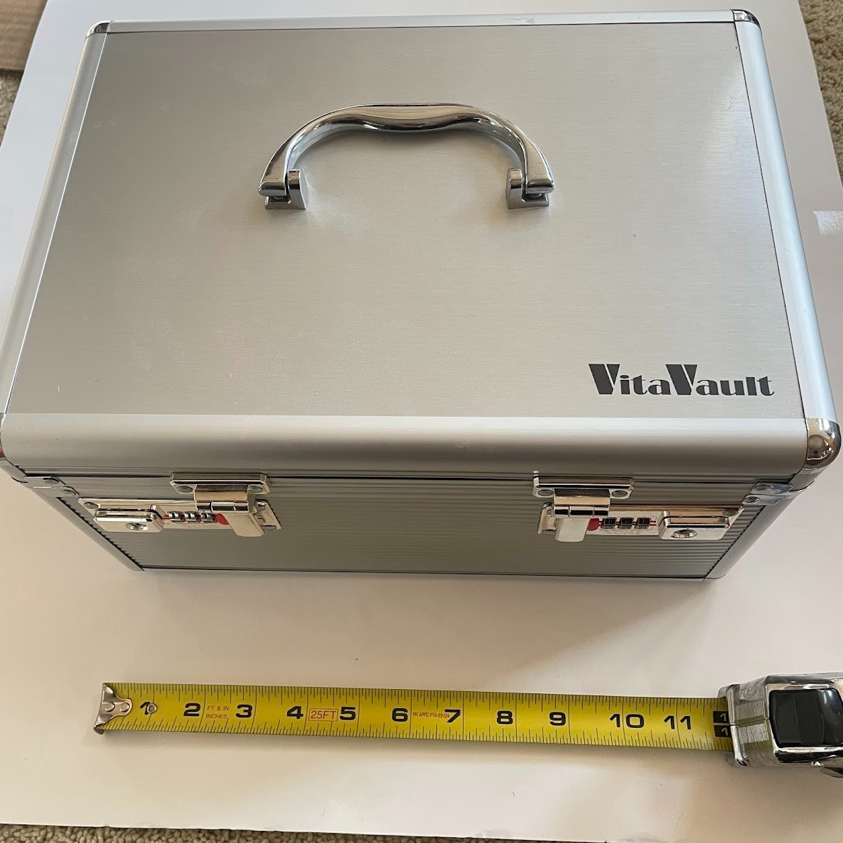 Code or Key Lockbox Aluminum Alloy Case for Medicine First Aids/Safe/Valuable