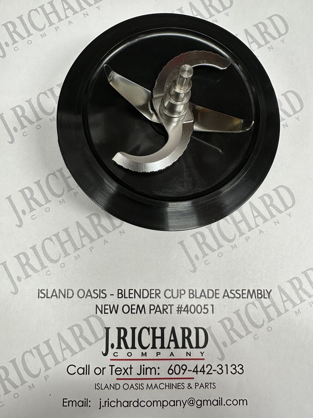 ISLAND OASIS - SB3X BLENDER CUP PITCHER BLADE ASSEMBLY - NEW. OEM PART #40051