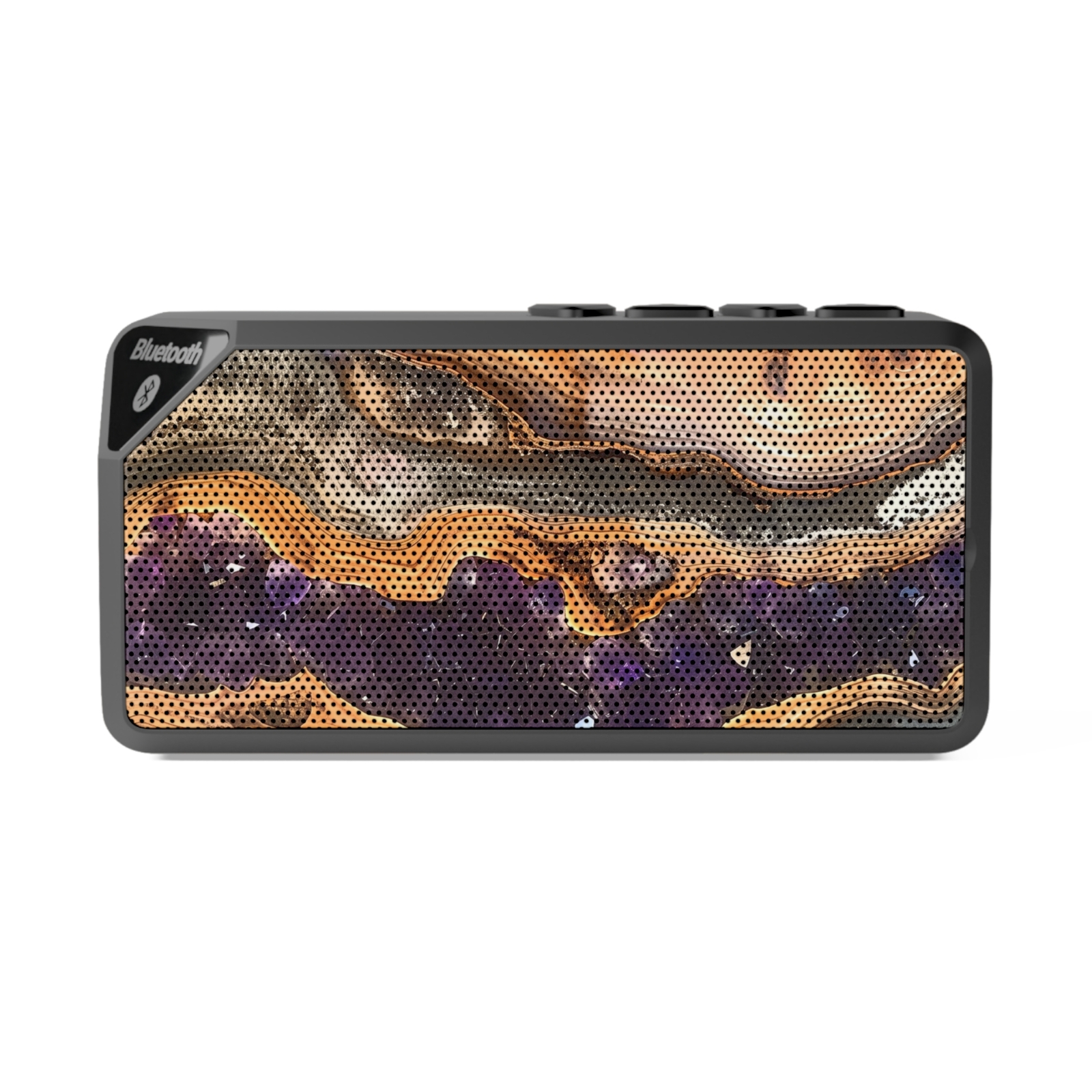 Luxurious Amethyst Wood Grain Deseign Print Bluetooth Speaker