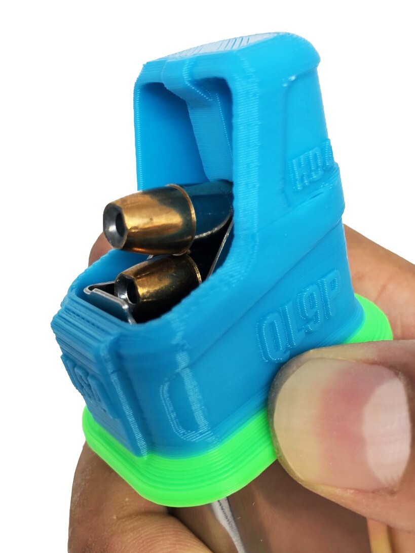 Beretta 92 F S FS, M9 9MM Speed Loader By Hilljak QL9Y Neon Green/Teal