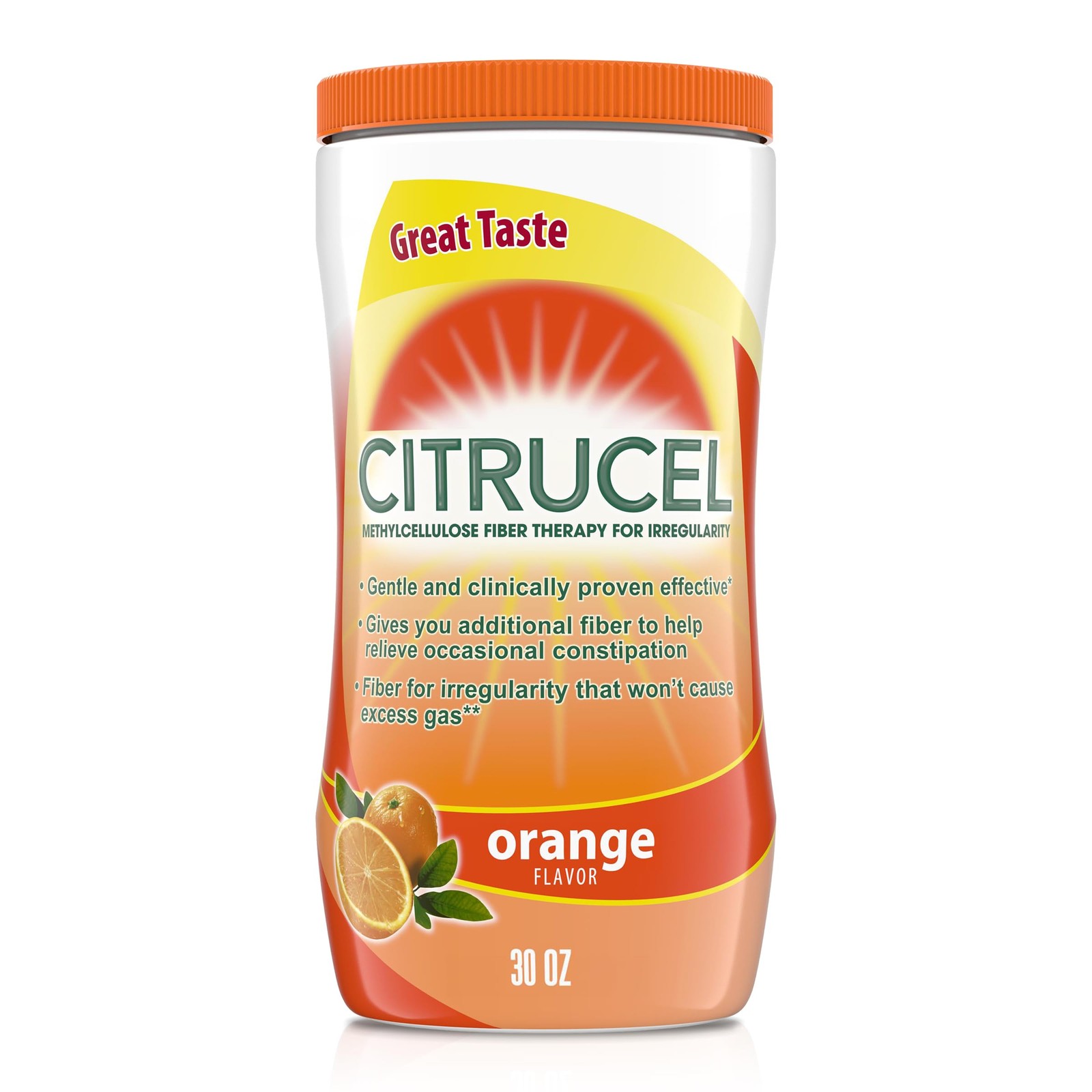 Citrucel Powder Fiber Therapy for Occasional Constipation Relief, 30 30 Ounce
