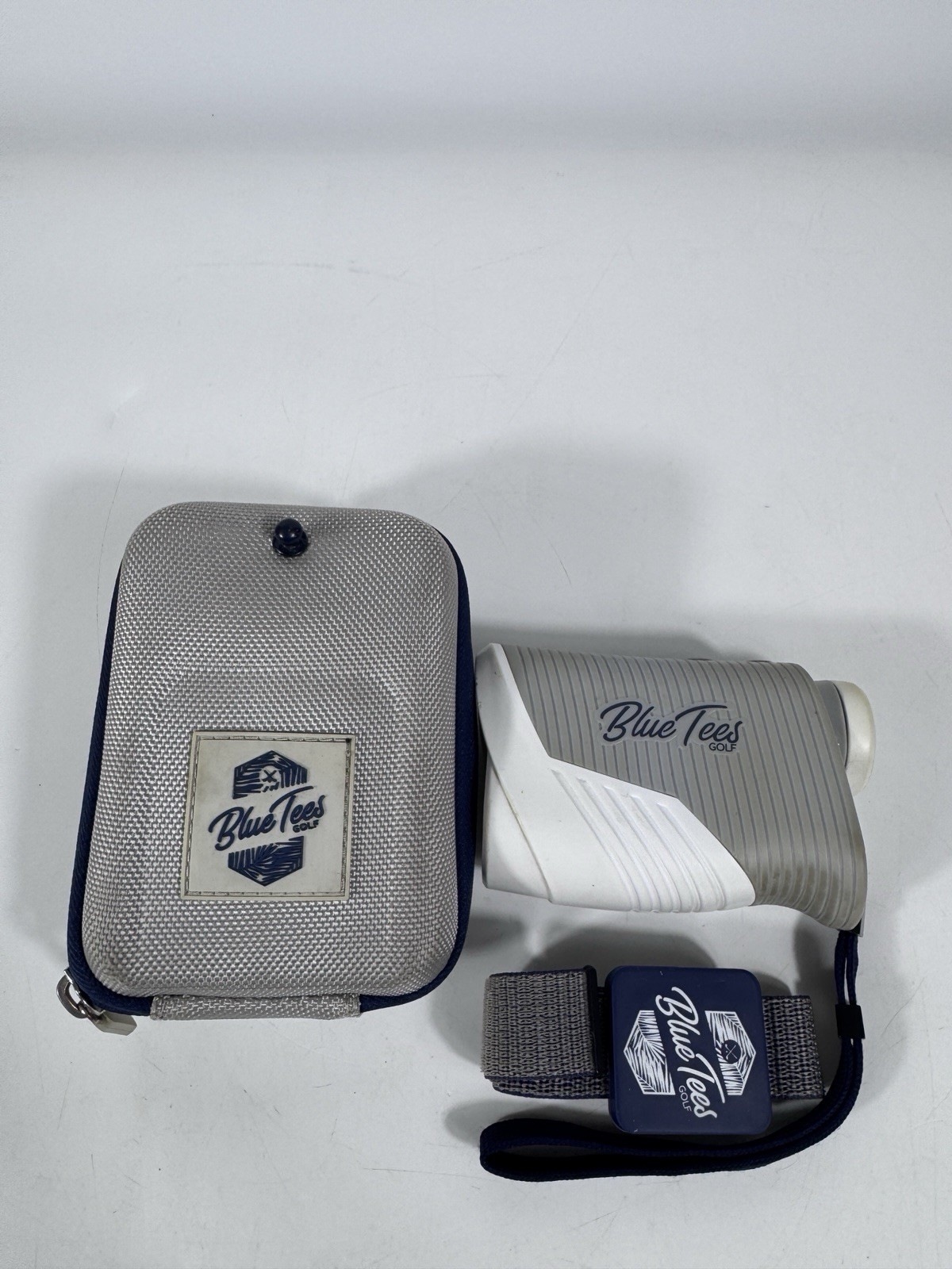Blue Tees Golf Laser Rangefinder, Fast Focus System, Gray/White w/case