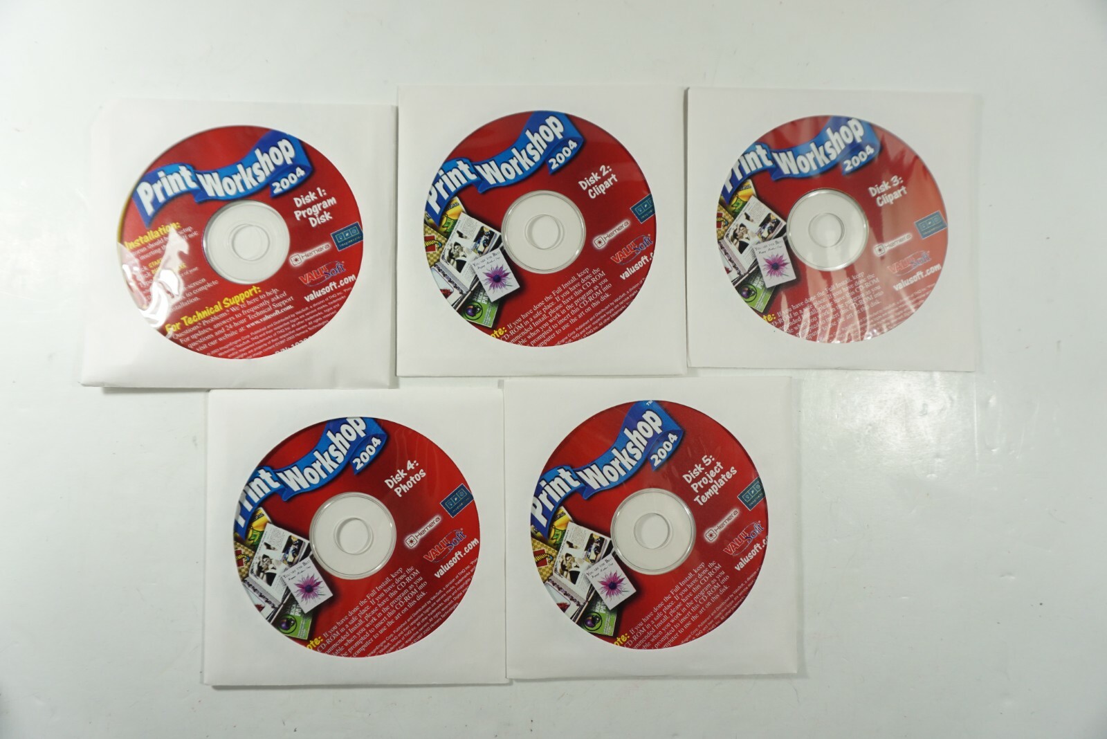Print Workshop 2004 PC CD-ROM ValuSoft Print Workshop Clip Art FREE 2-3 Day Ship