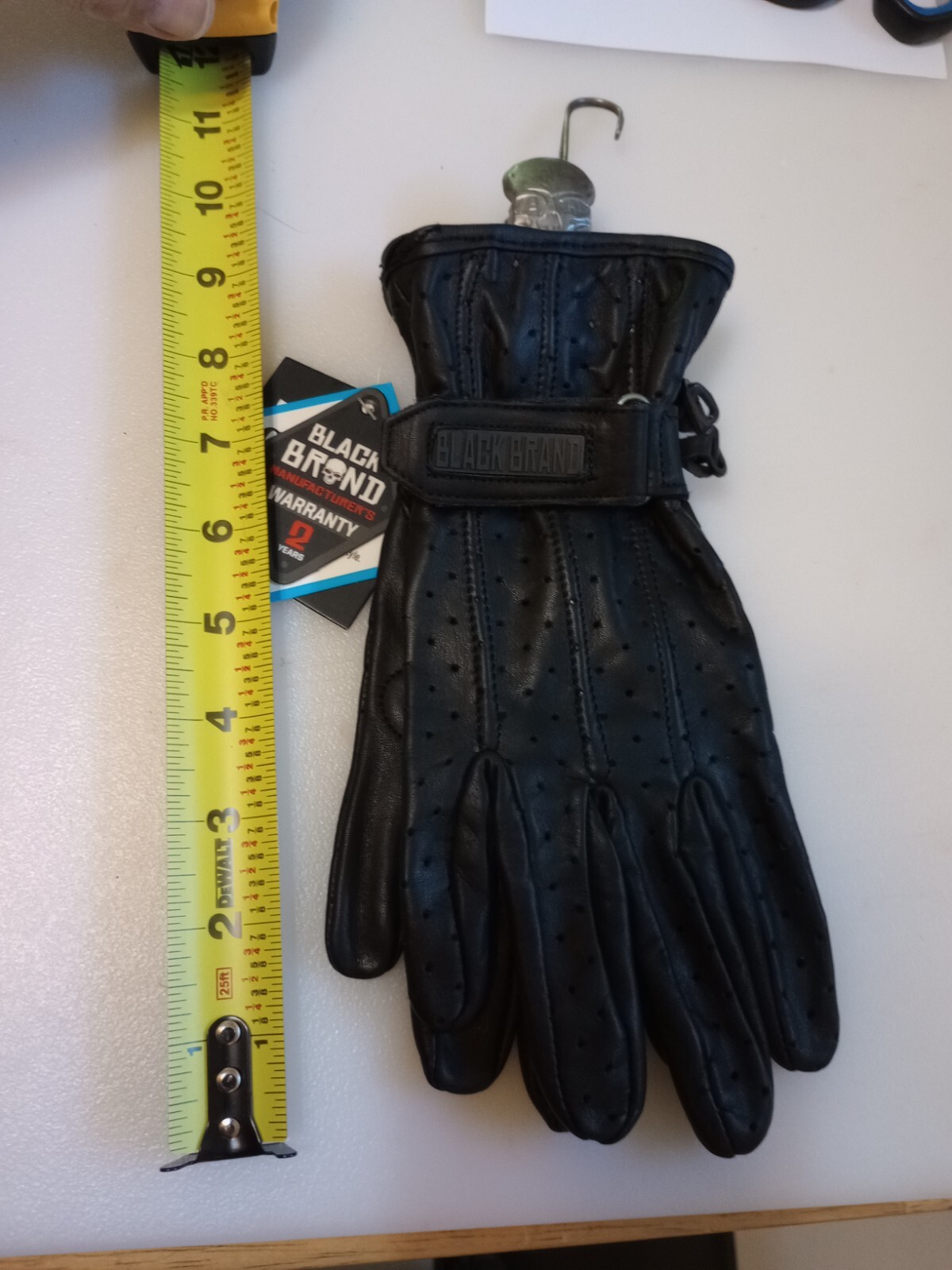 New Men's High Quality Leather Driving Gloves, Unlined, Men's Small