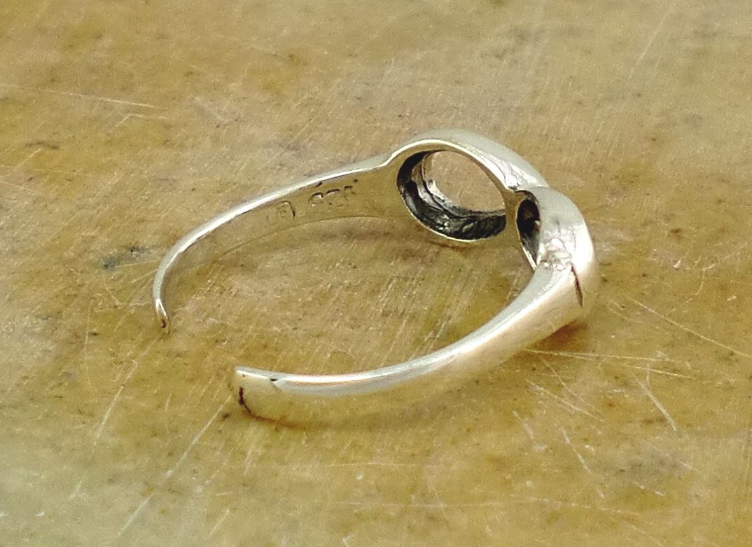 .925 STERLING SILVER INFINITY ADJUSTABLE TOE RING style# tr100