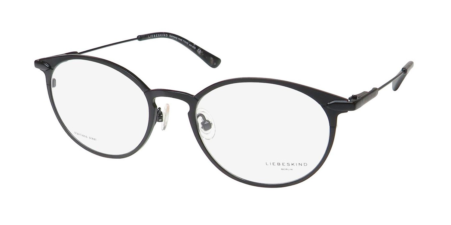 NEW LIEBESKIND BERLIN 11010 GLASSES 50-18-140 FULL-RIM BLACK METAL & PLASTIC