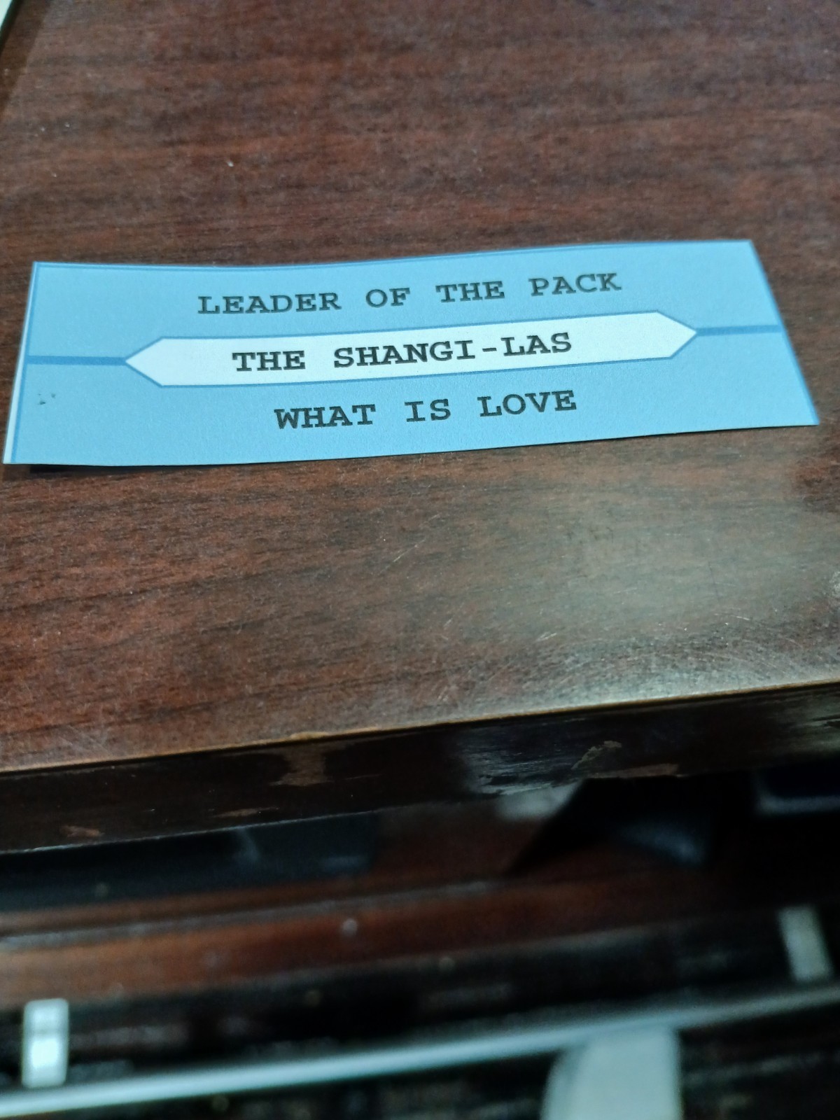 Shangri-las TITLE STRIP .FREE SHIPPING IN U S