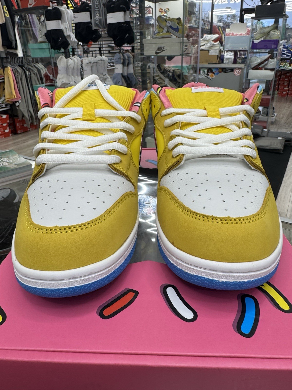 Size 12 Mell the Artist D'oh!-Nut Dunks With OG Box & extra Laces Brand New