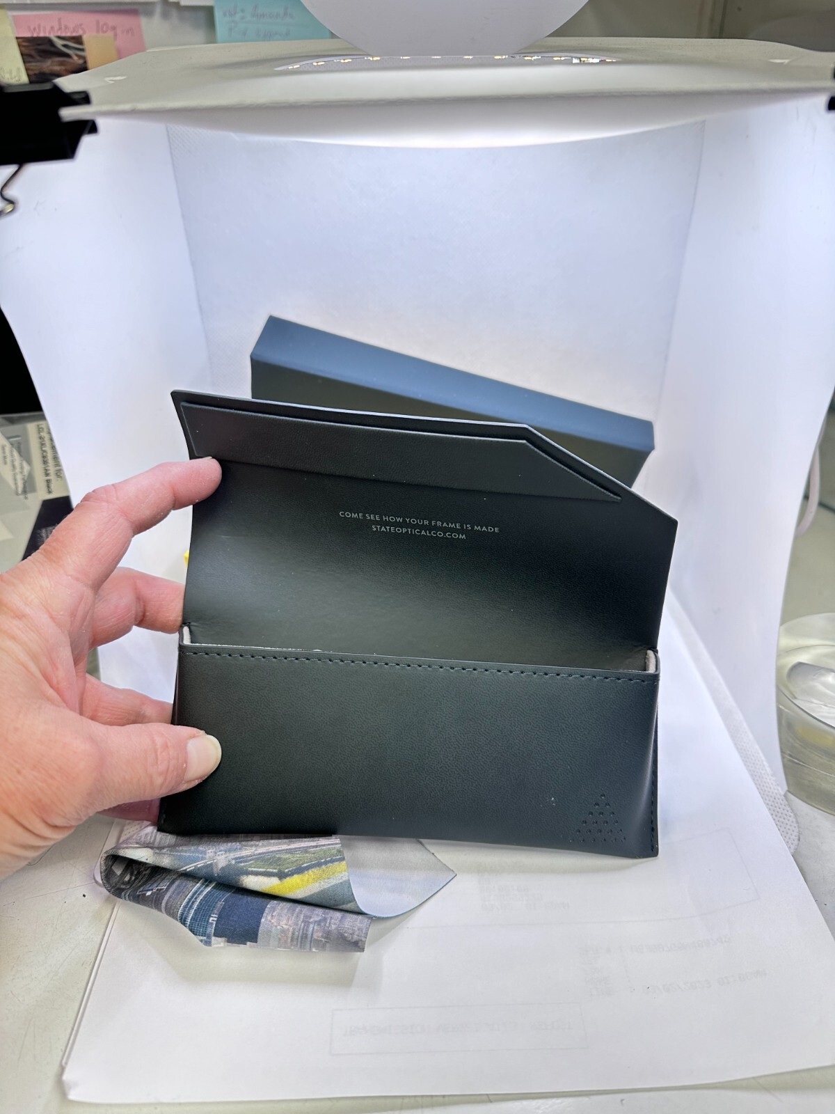 New State Optical Eyeglass Case Cloth & Presentation Box No frame