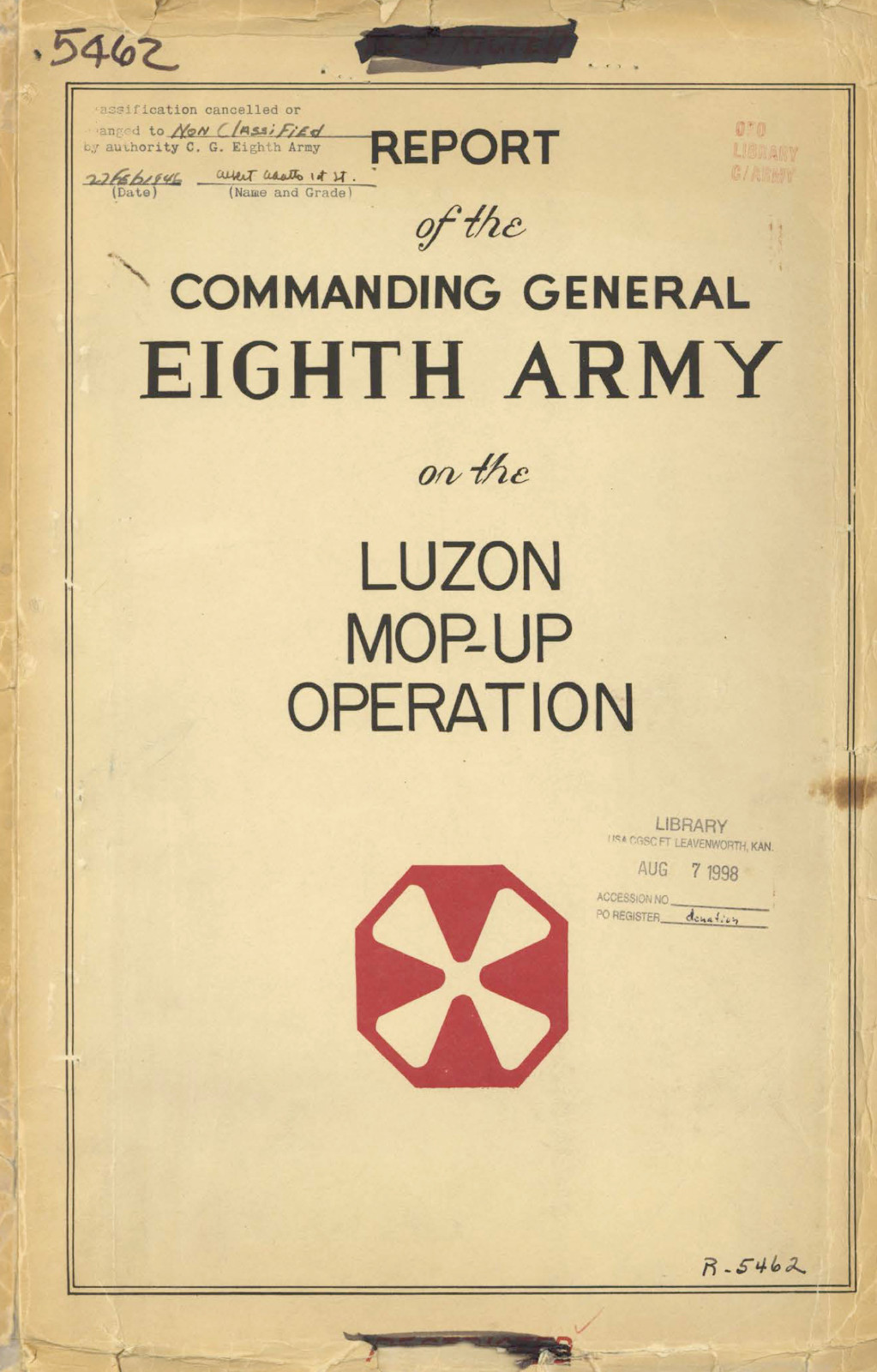 64 Page 1945 8th Eighth Army Luzon Campaign Mop Up Operation Maps on Data CD