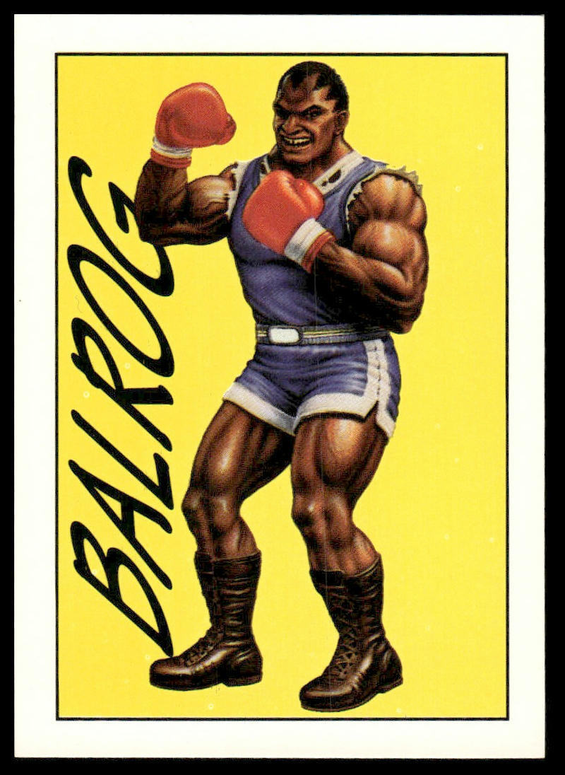 Balrog 1993 Topps Street Fighter II #45 Trading Card Capcom
