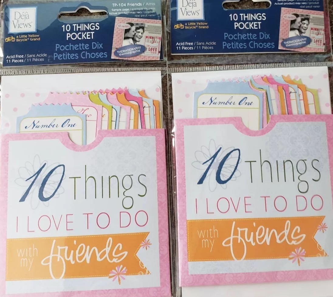 2-Journaling Pocket Scrapbooking Decorate 10 Things I Love to Do With My Friends