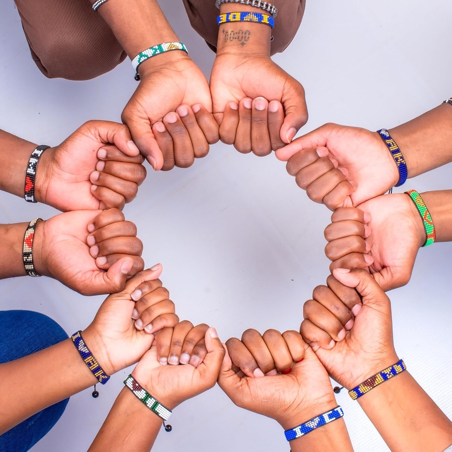I Love New York Beaded Bracelet: Handcrafted & Adjustable String, Unisex Boho.