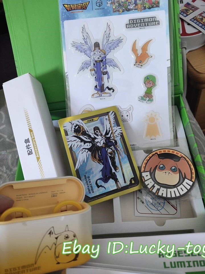 Anime Official Digimon Patamon Clip on Wireless Bluetooth Earphone Gift Box