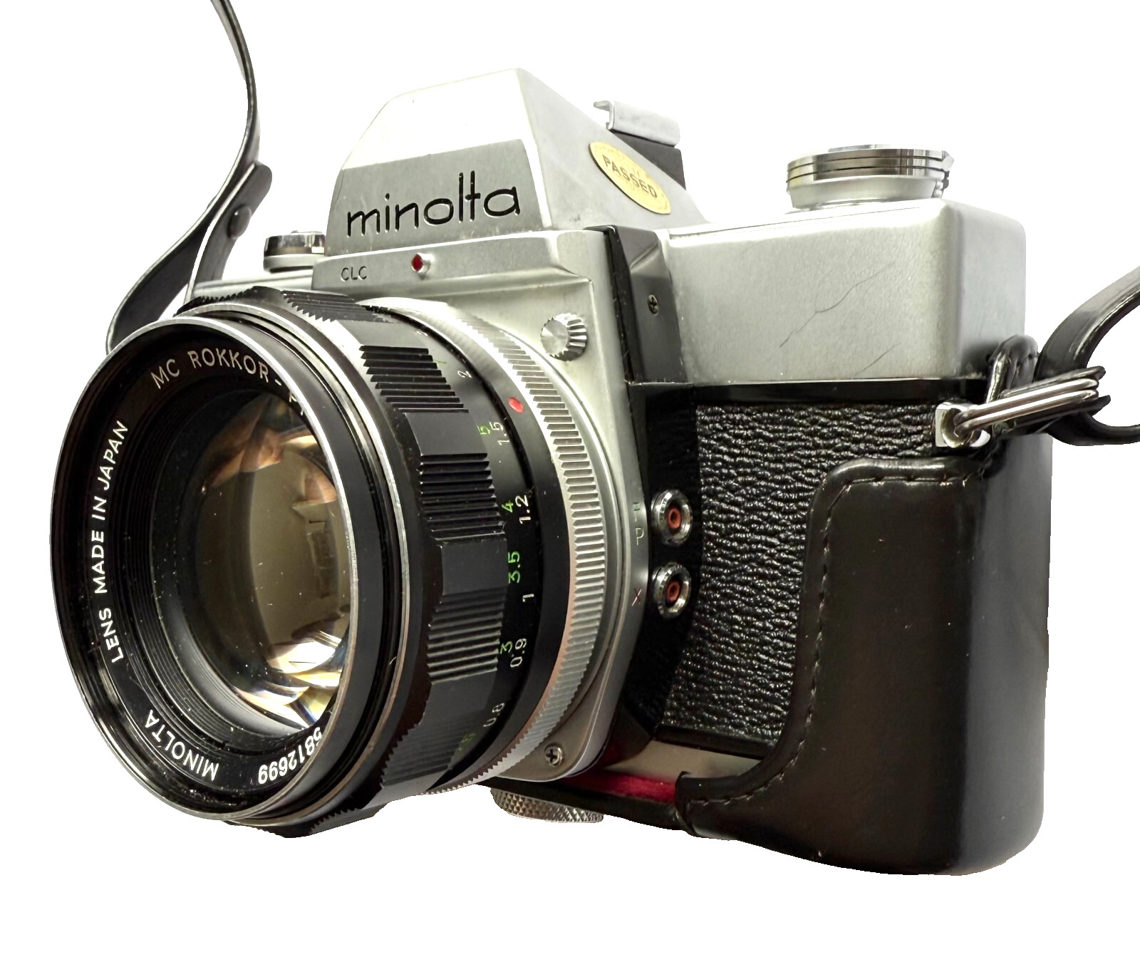 EXCELLENT MINOLTA SRT101 BLACK SLR 35mm FILM CAMERA WITH AUTO ELECTROFLASH JAPAN
