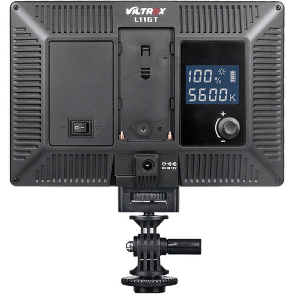 Viltrox L116T On-Camera Bi-Color LED Light Dimmable with LCD Display CRI 95