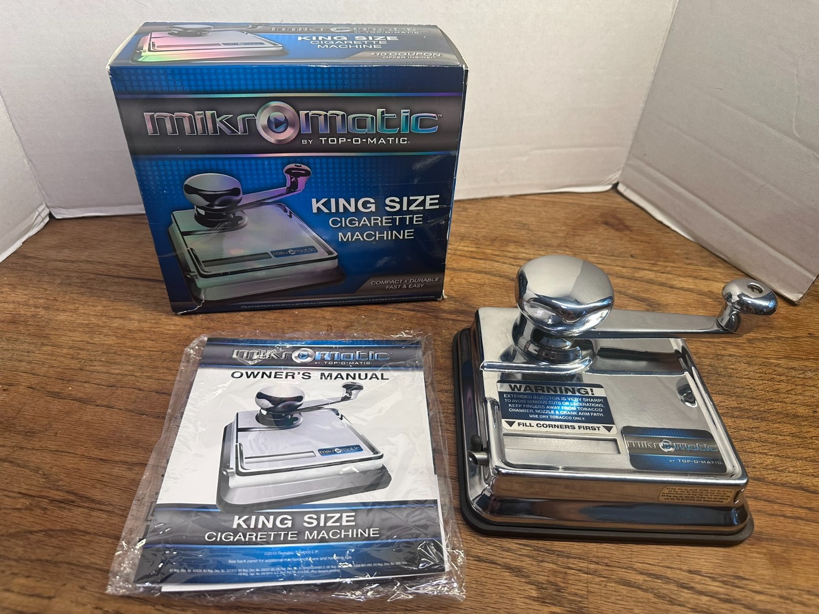 TOP-O-MATIC mikromatic king size cigarette machine