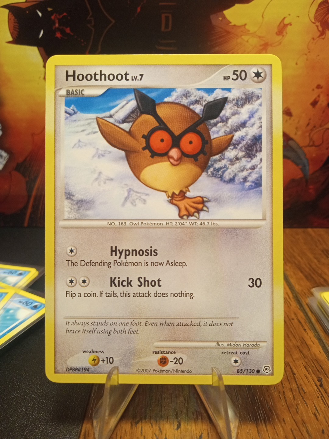 2007 Pokemon Diamond & Pearl Hoothoot #85 Extremely LP