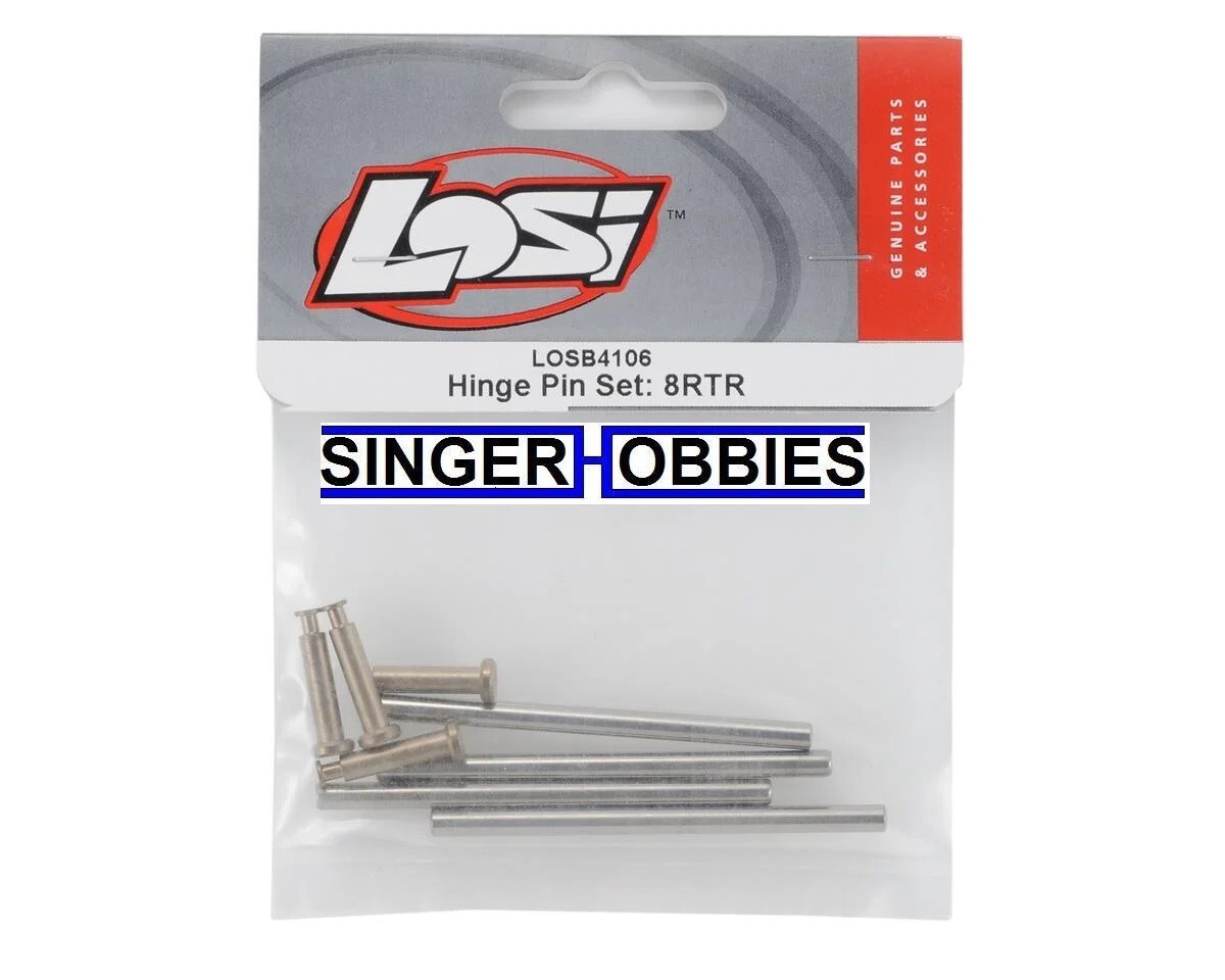 LOSI LOSB4106 Inner Hinge Pin Set w/King Pins (4) 8IGHT SERIES NEW IN PACKAGE HH