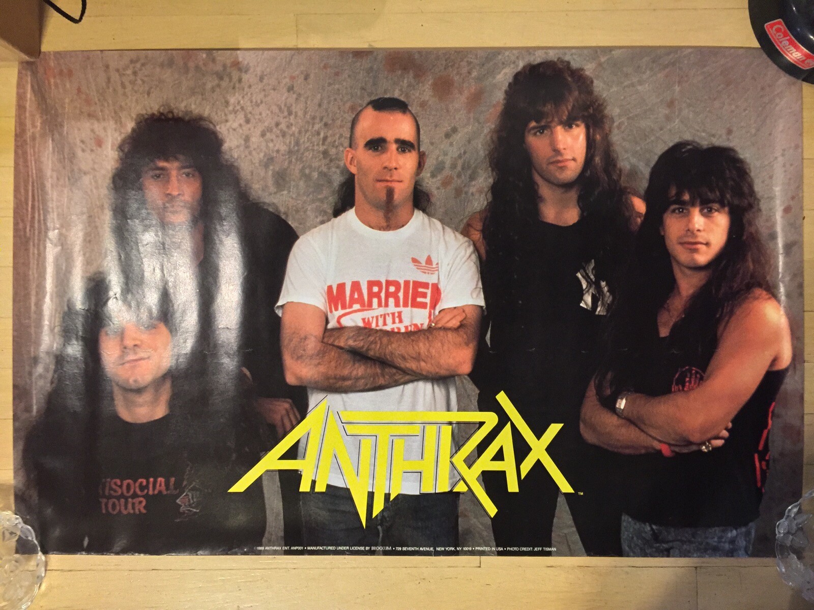Anthrax 1989 ANP001 Brockum 34x22 Poster heavy metal GREAT CONDITION NO HOLES