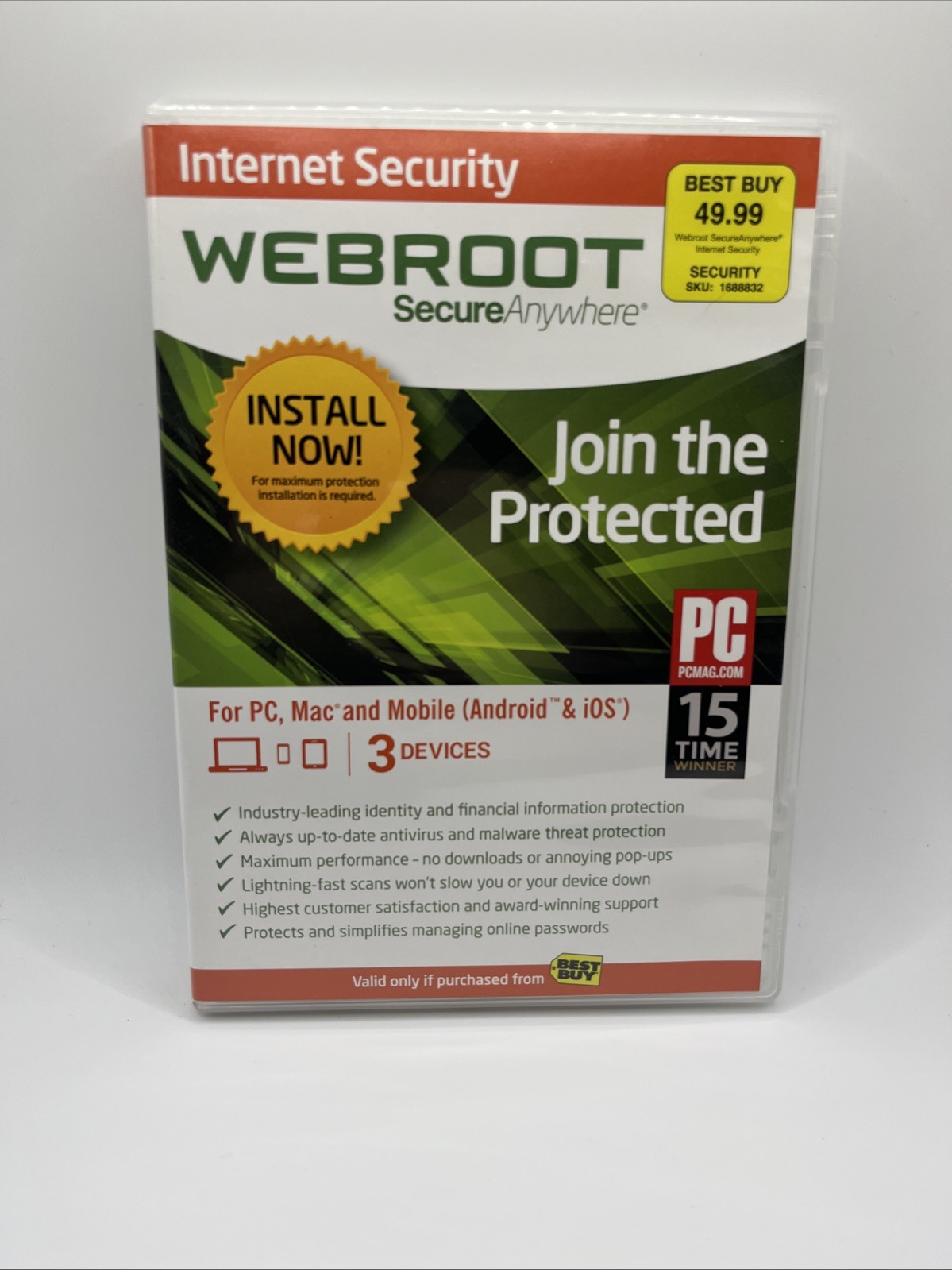 Webroot SecureAnywhere Internet Security For PC Mac & Mobile Android & iOS *NEW*