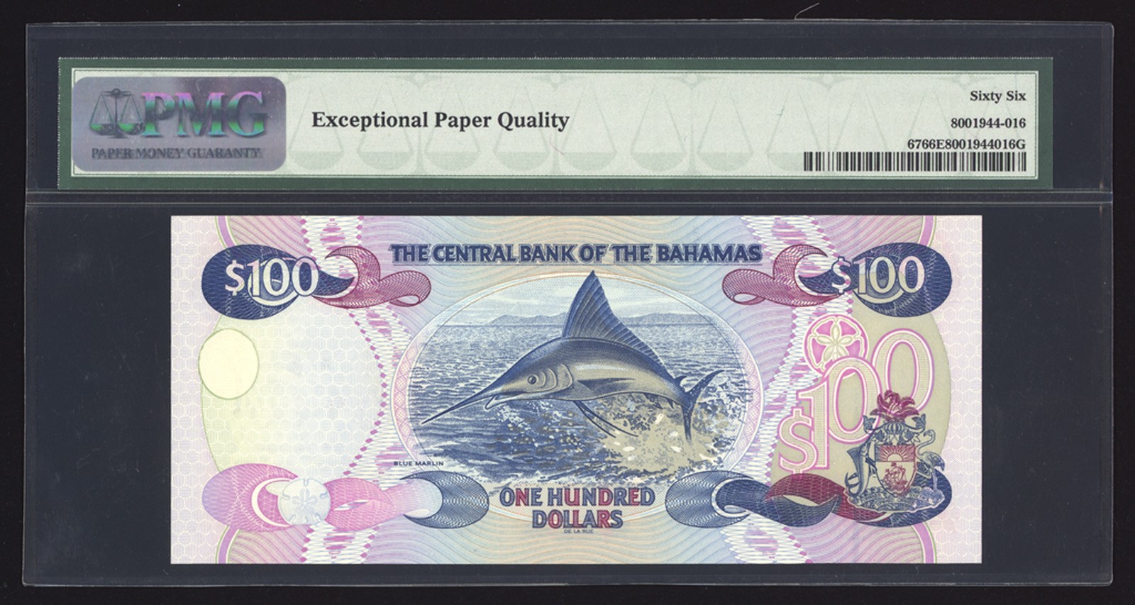Bahamas 100 Dollars 2000 P67 PMG Gem Uncirculated 66 EPQ