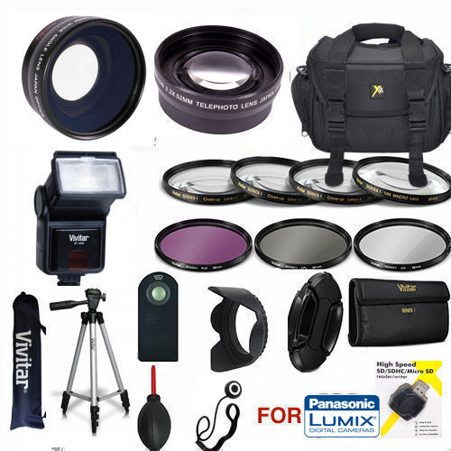 PANASONIC LUMIX DC-G9 COMPLETE HD PRO 62MM HD KIT TRIPOD FLASH LENSES FILTERS