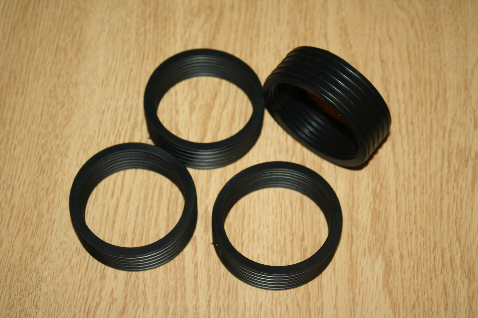 4 Black Flipper Rubber 1" x 0.25"  Stern, Sega Data East Williams Pinball