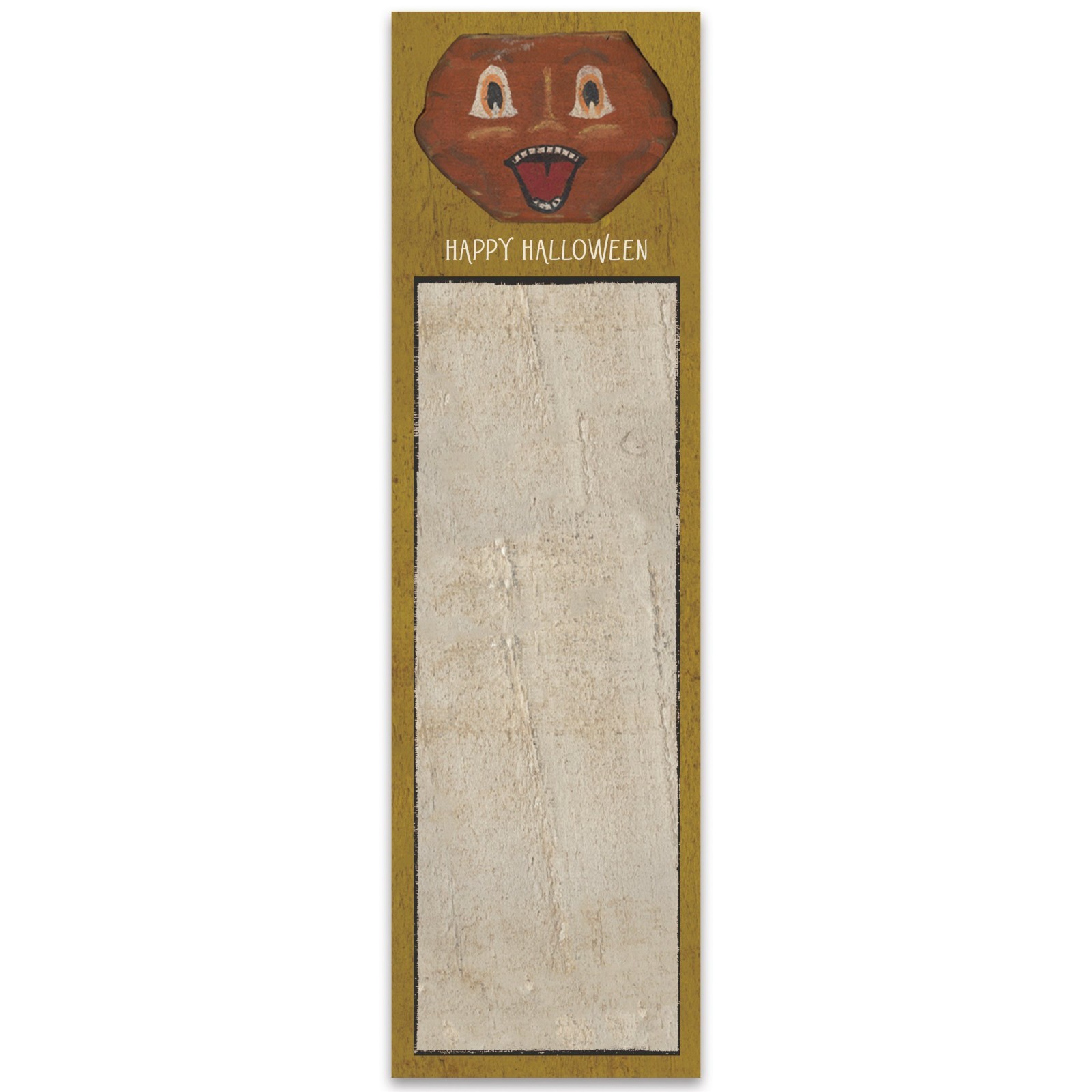 Primitives By Kathy Happy Halloween Rustic Pumpkin List Notepad ~ 60 Pages