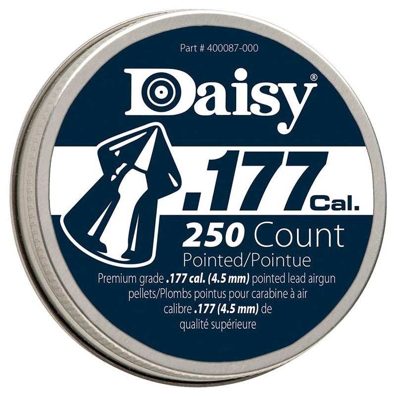Daisy 987777-406 Pointed Precision Max .177 Caliber (4.5mm) Pellets 250 Count