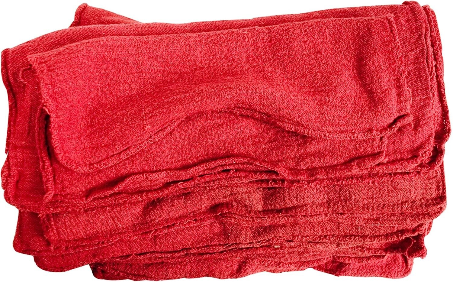 Detailer's Choice 3-5428 Red Cotton Shop Towels  25 Count  13" x 14"