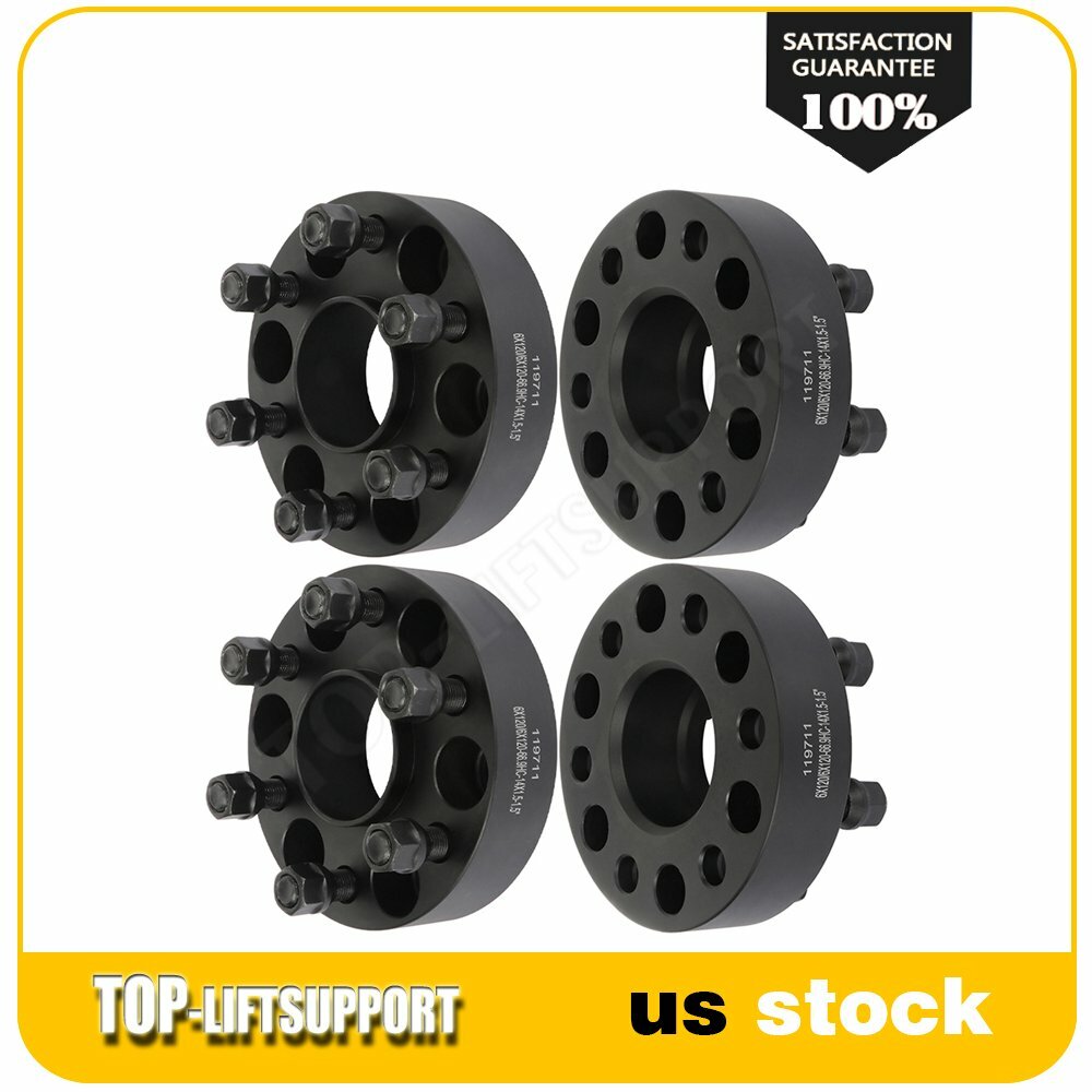 4x 1.5 inch 6x120 Wheel Spacers Hub Centric For Chevy Colorado Canyon 2015-2023