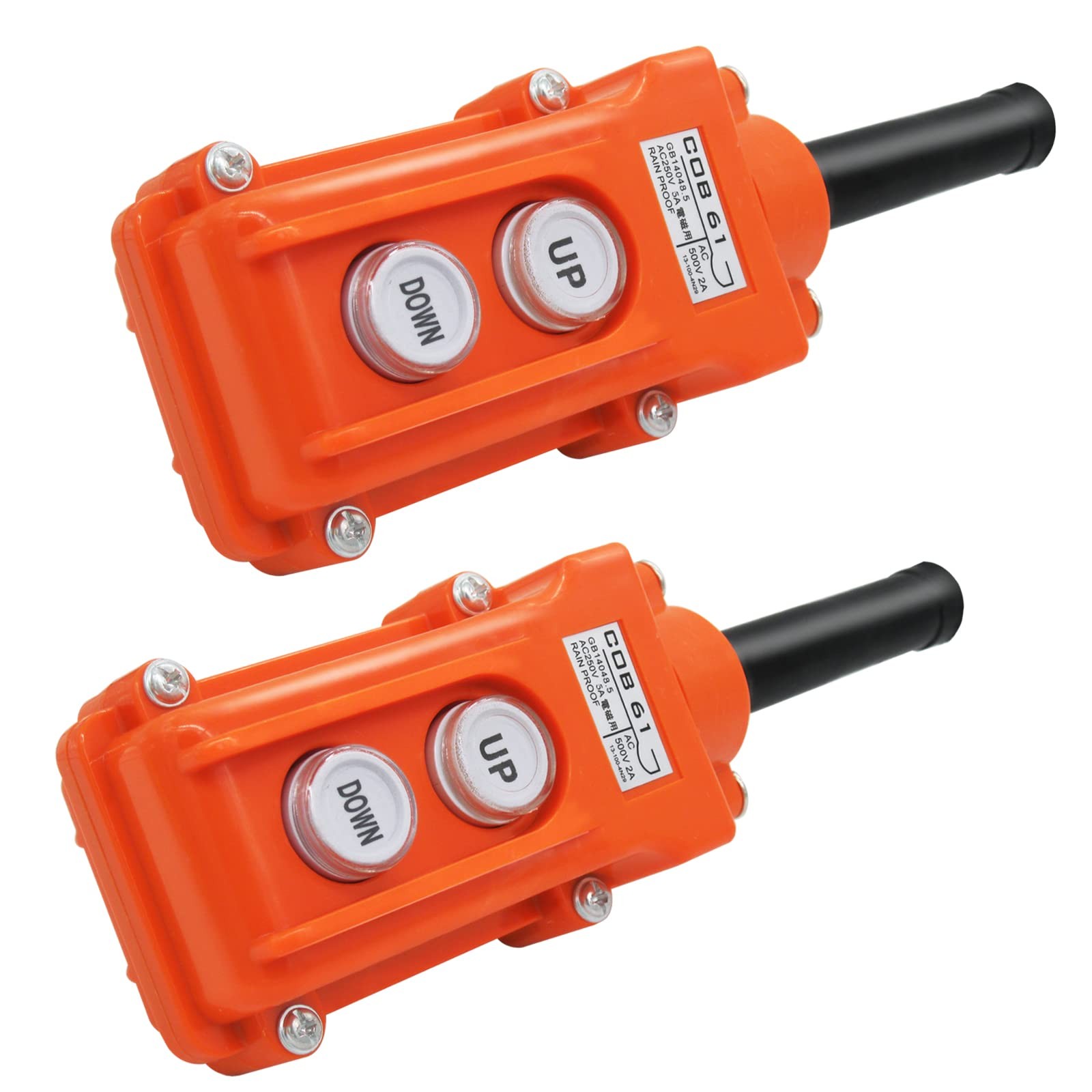 mxuteuk 2pcs Dump Trailer Remote Up Down Switch, Hoist Control Switch 2PCS